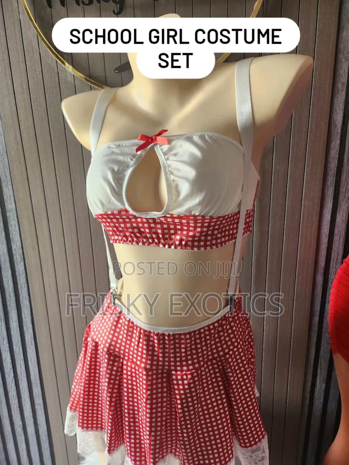 6pcs School Girl Costume Lingerie Set