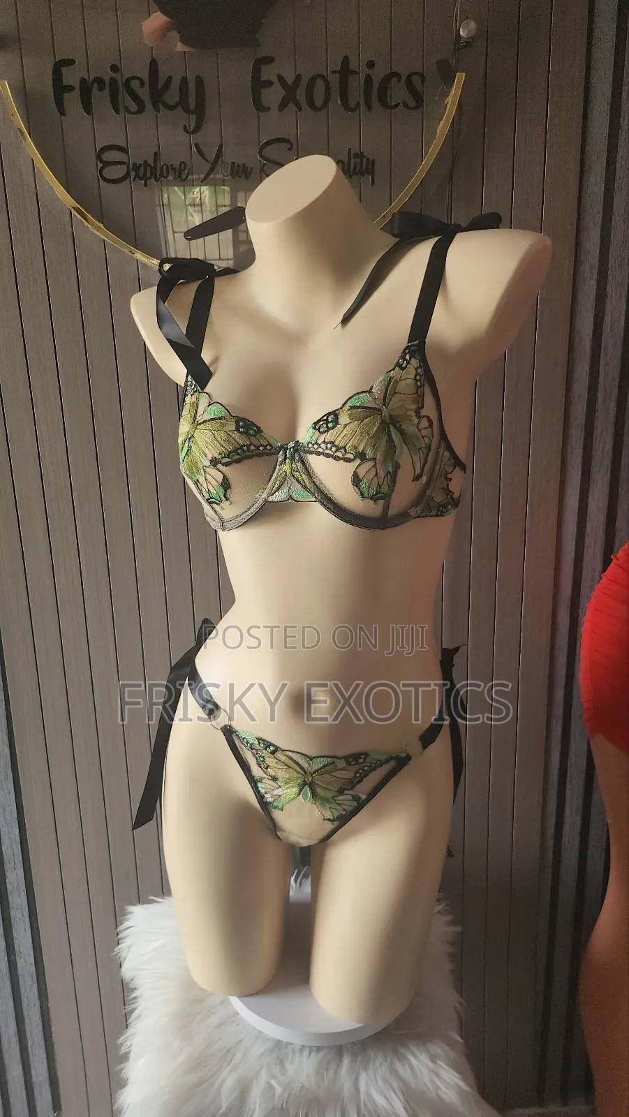 2pc Side Tie Lingerie Set