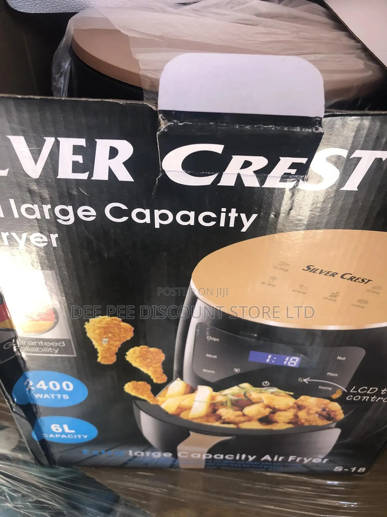 Multifunctional Extra Large Capacity Air Fryer 6l 2400 W