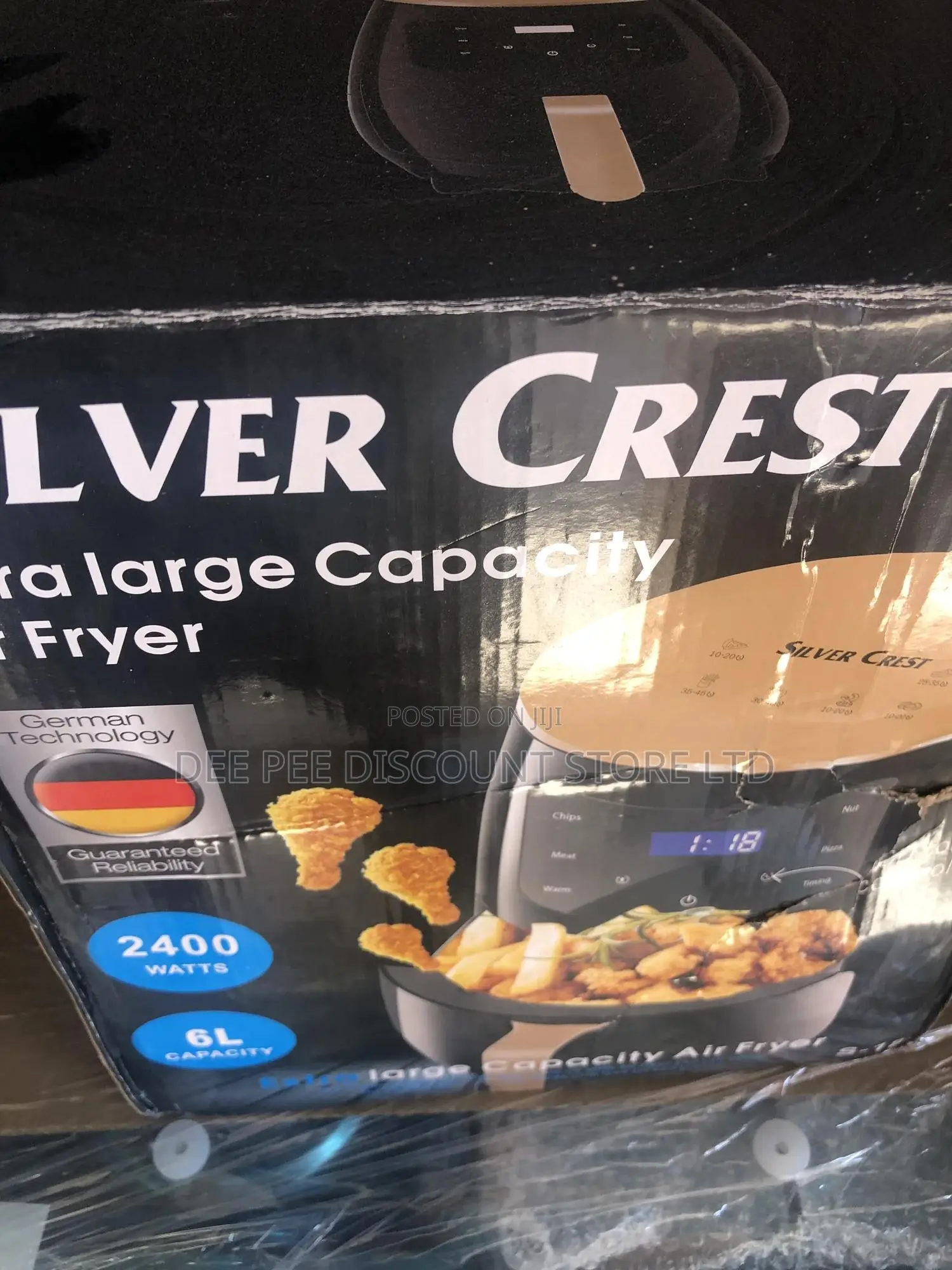 Multifunctional Extra Large Capacity Air Fryer 6l 2400 W