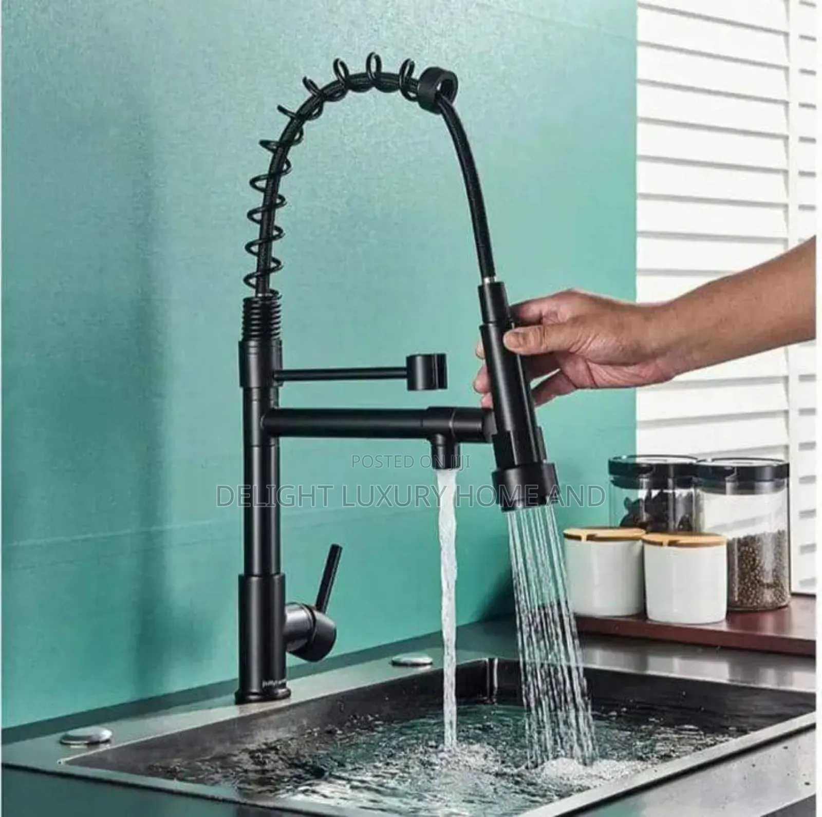 Big Brother Spring Mixer Tap Black