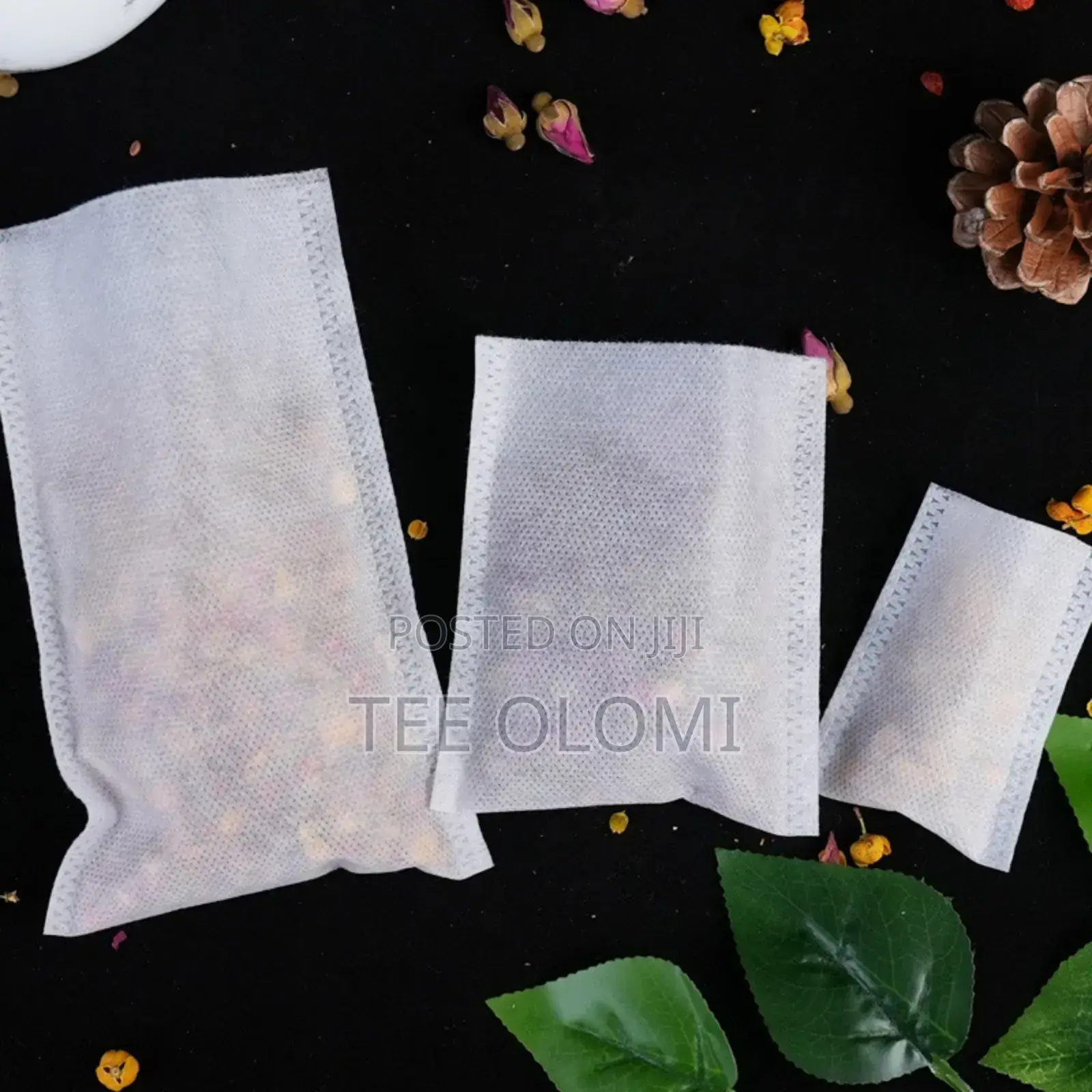Heat Seal Empty Tea Bags, 100 PC's
