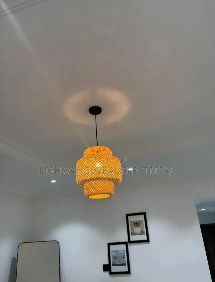 Japanese Basket Pendant Light