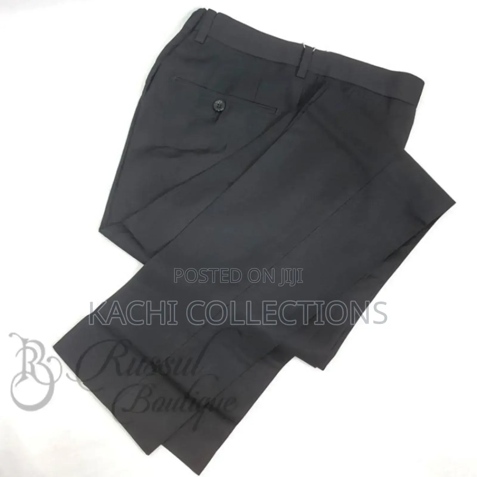 Black Plain Trousers