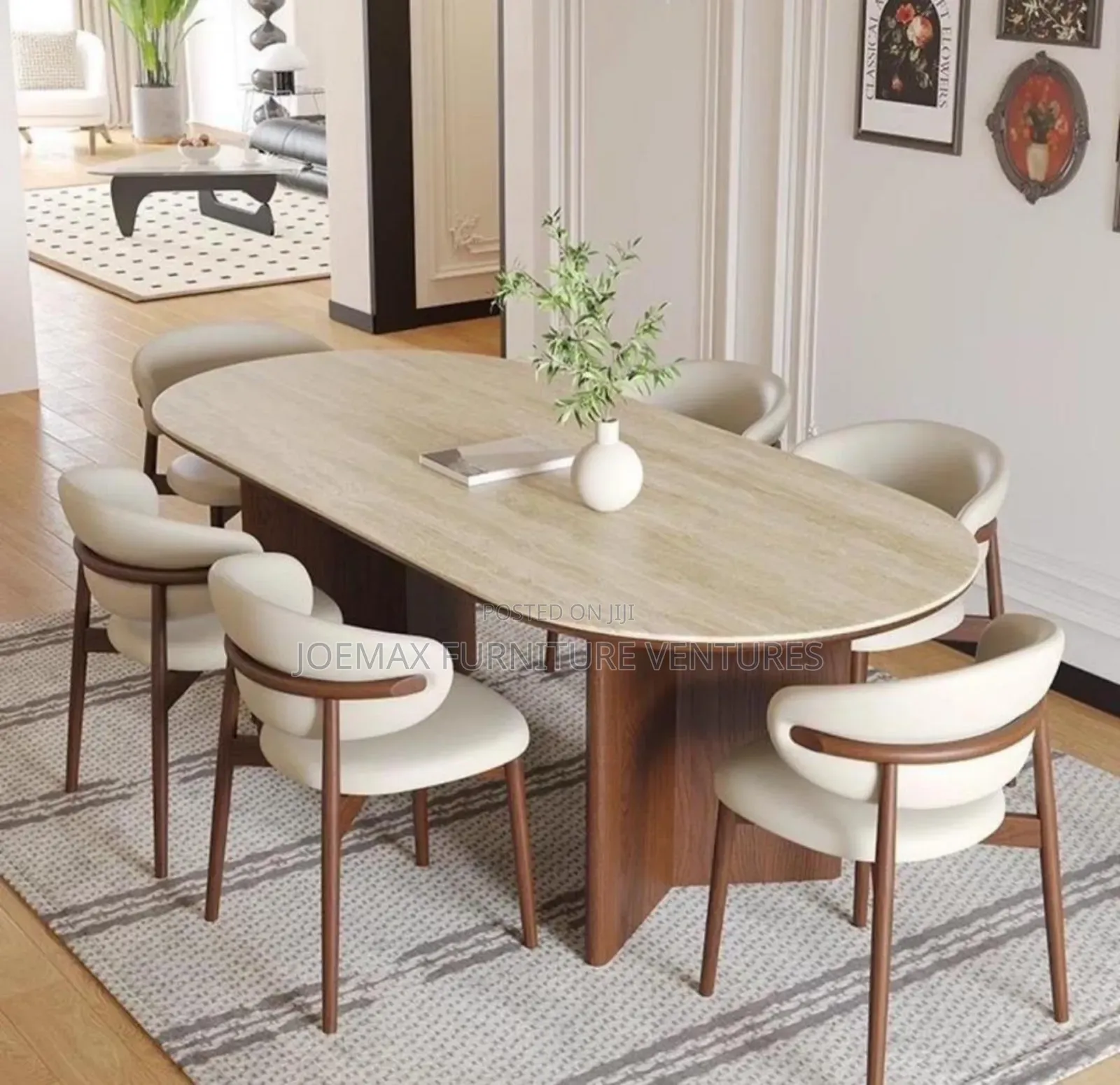 Turkey Dining Table By6 With Fabric Chairs