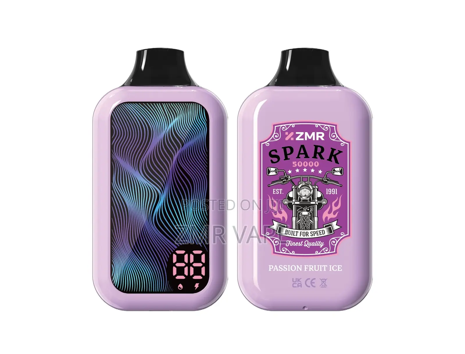 ZMR Vape Disposable Spark 50000 Puffs E-Liquid Battery Display