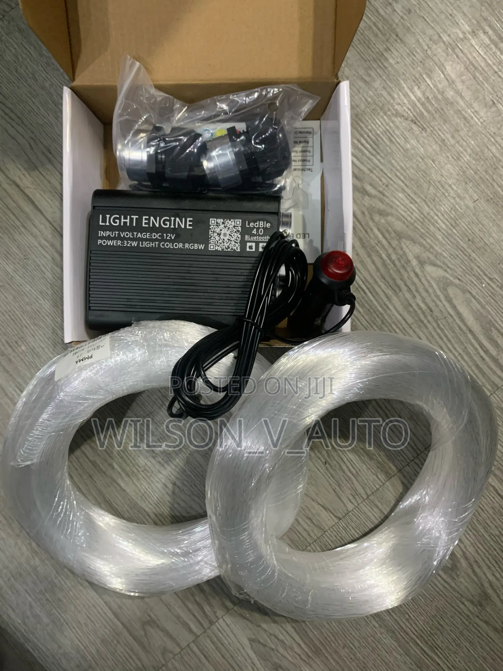 Car Ambient Light Kit Fiber Optic Interior Ambient Roof Light 600pcs