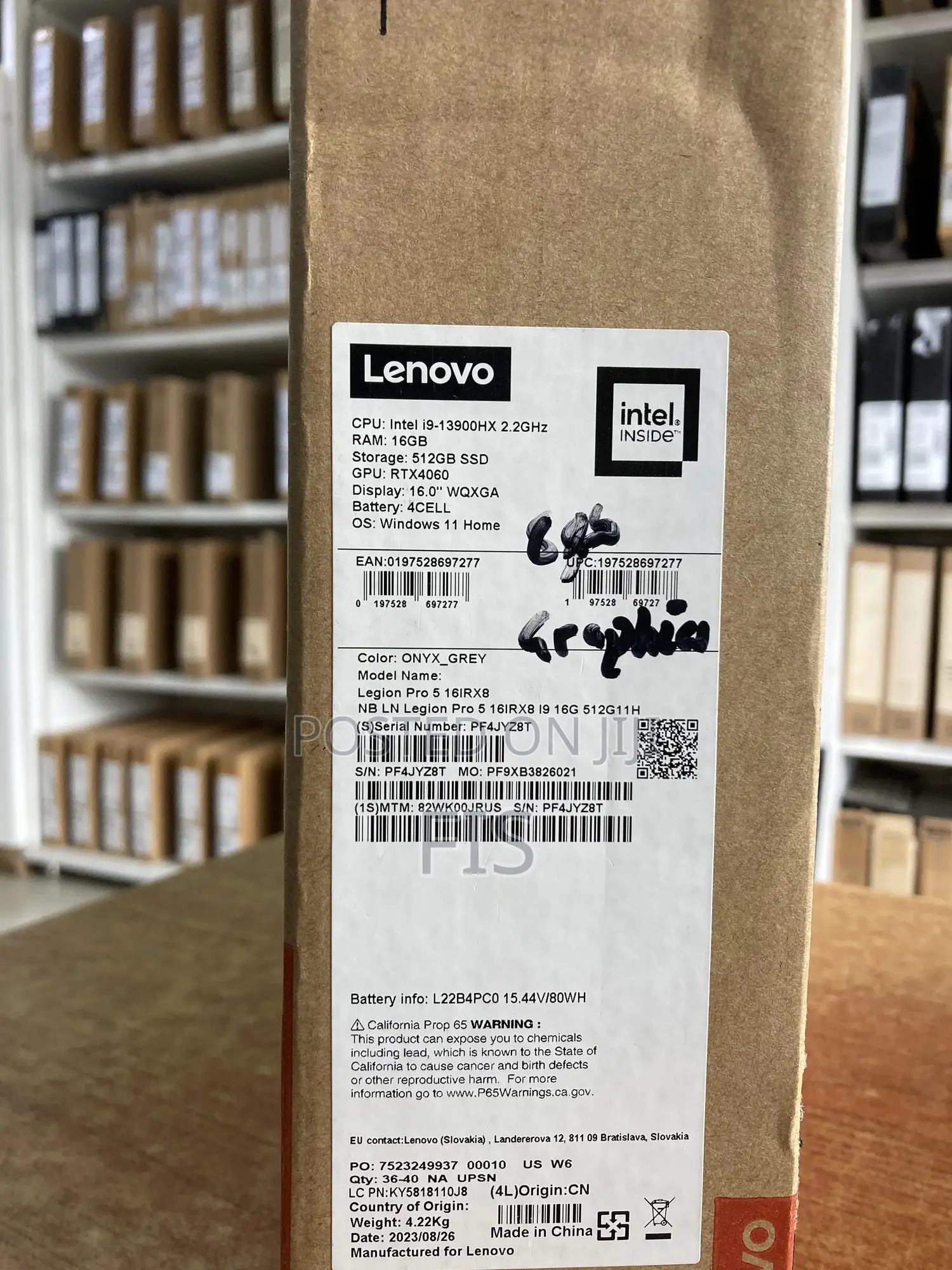 New Laptop Lenovo Legion 5 16GB Intel Core i9 SSD 512GB