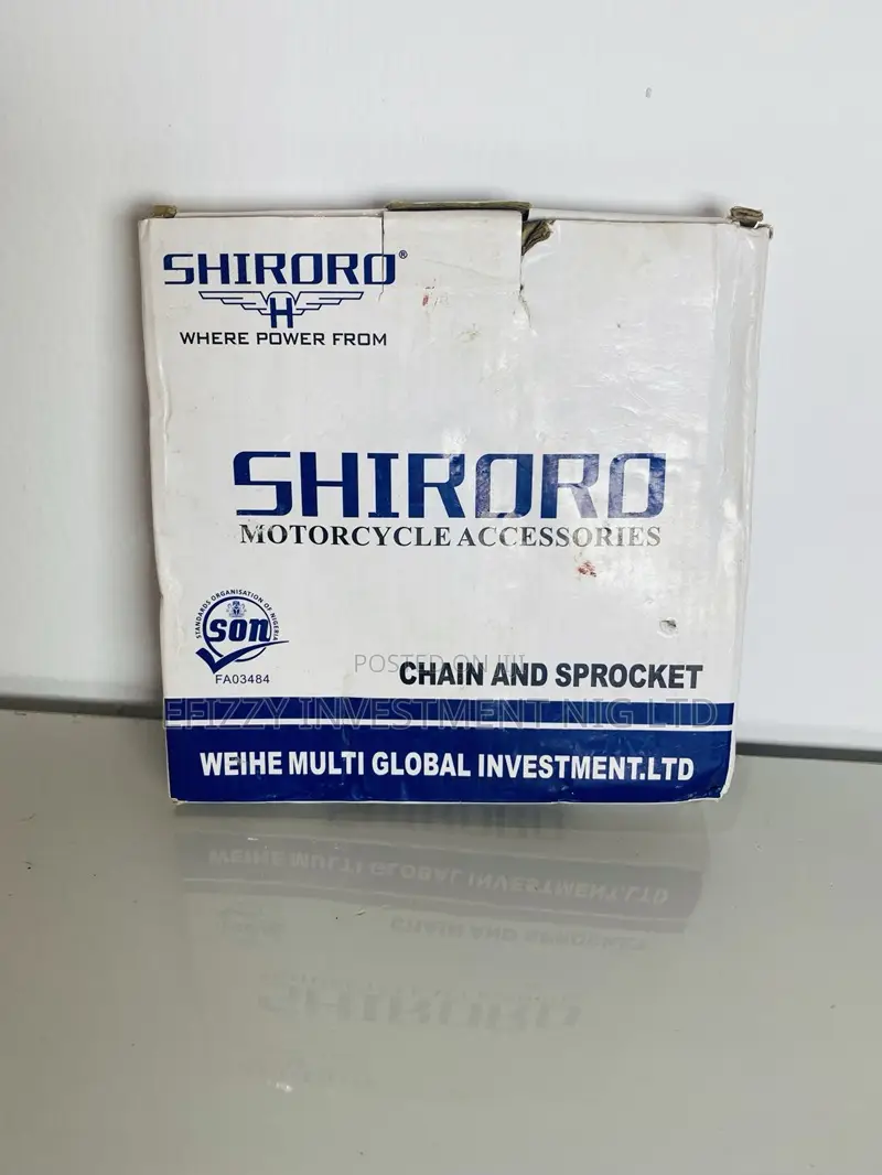 Shiroro Motorcycle Chain and Sprocket (Efy057)