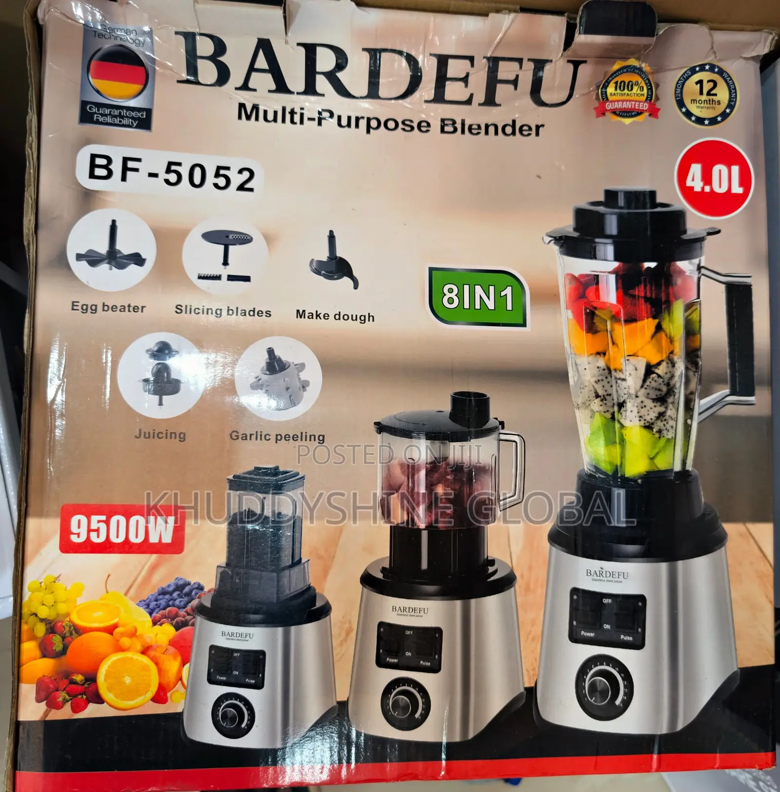 (9500w) 8-in-1 Bardefu Multi-Purpose Blender