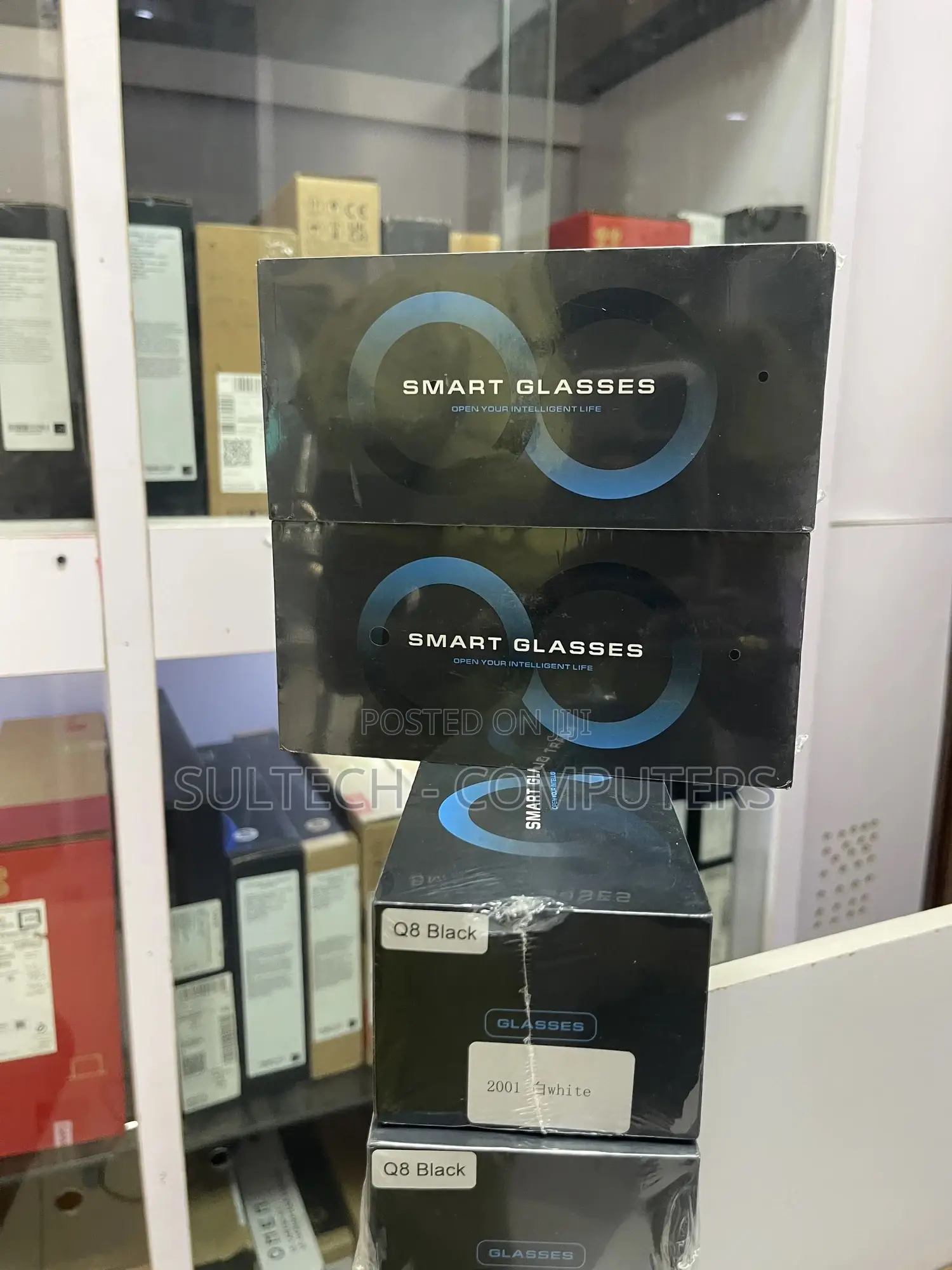 Gs380 Smart Glasses With Camera Flashlight Take Photo Video Recording