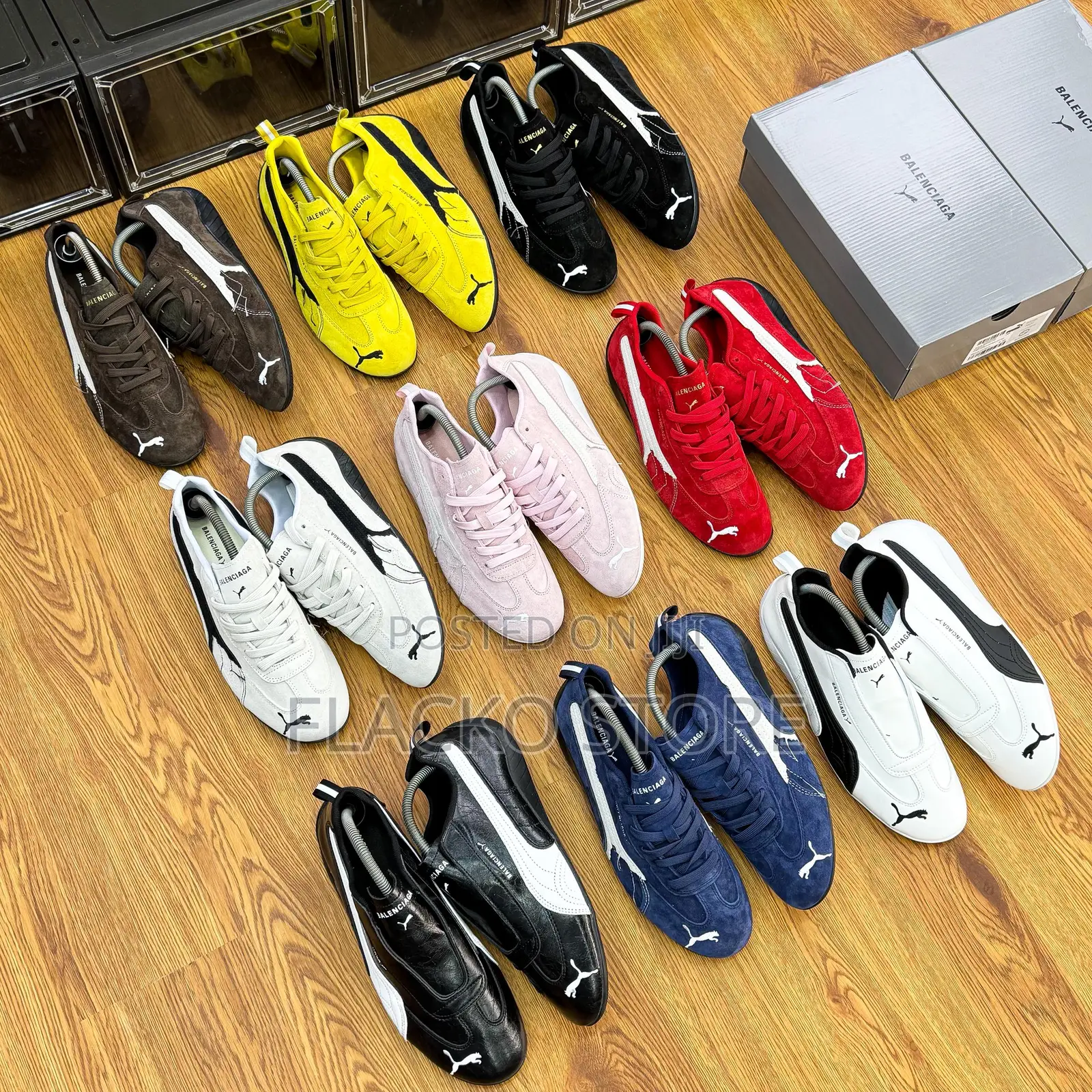 Original Balenciaga Fw25 X Puma Speedcat Park Sneakers