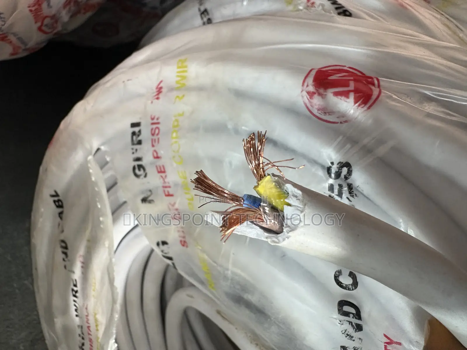 White and Black Flexible Wire