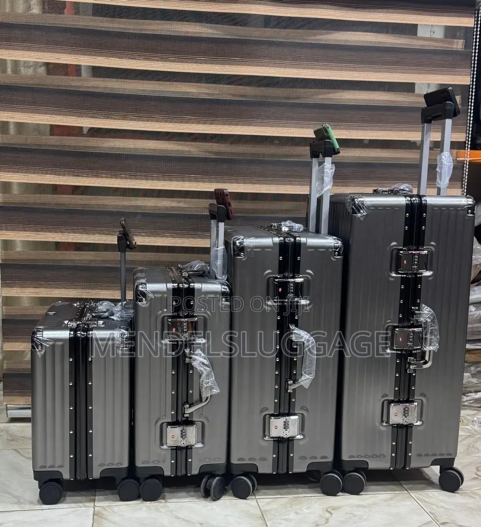 Aluminum Frame Travel Luggage Set With Tsa Lock Spinner Wheels