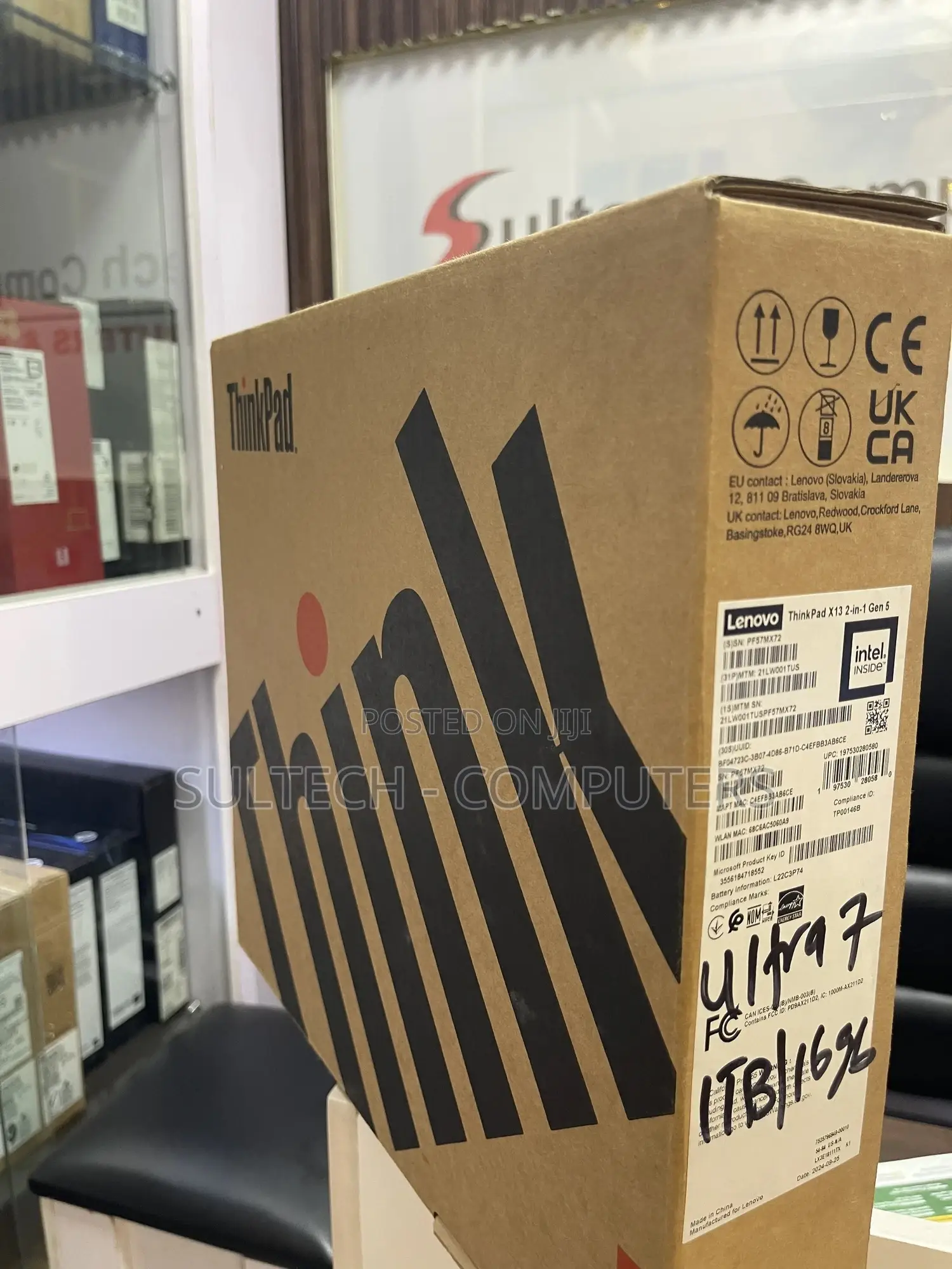 New Laptop Lenovo ThinkPad X1 16GB Intel Core Ultra 7 SSD 1T