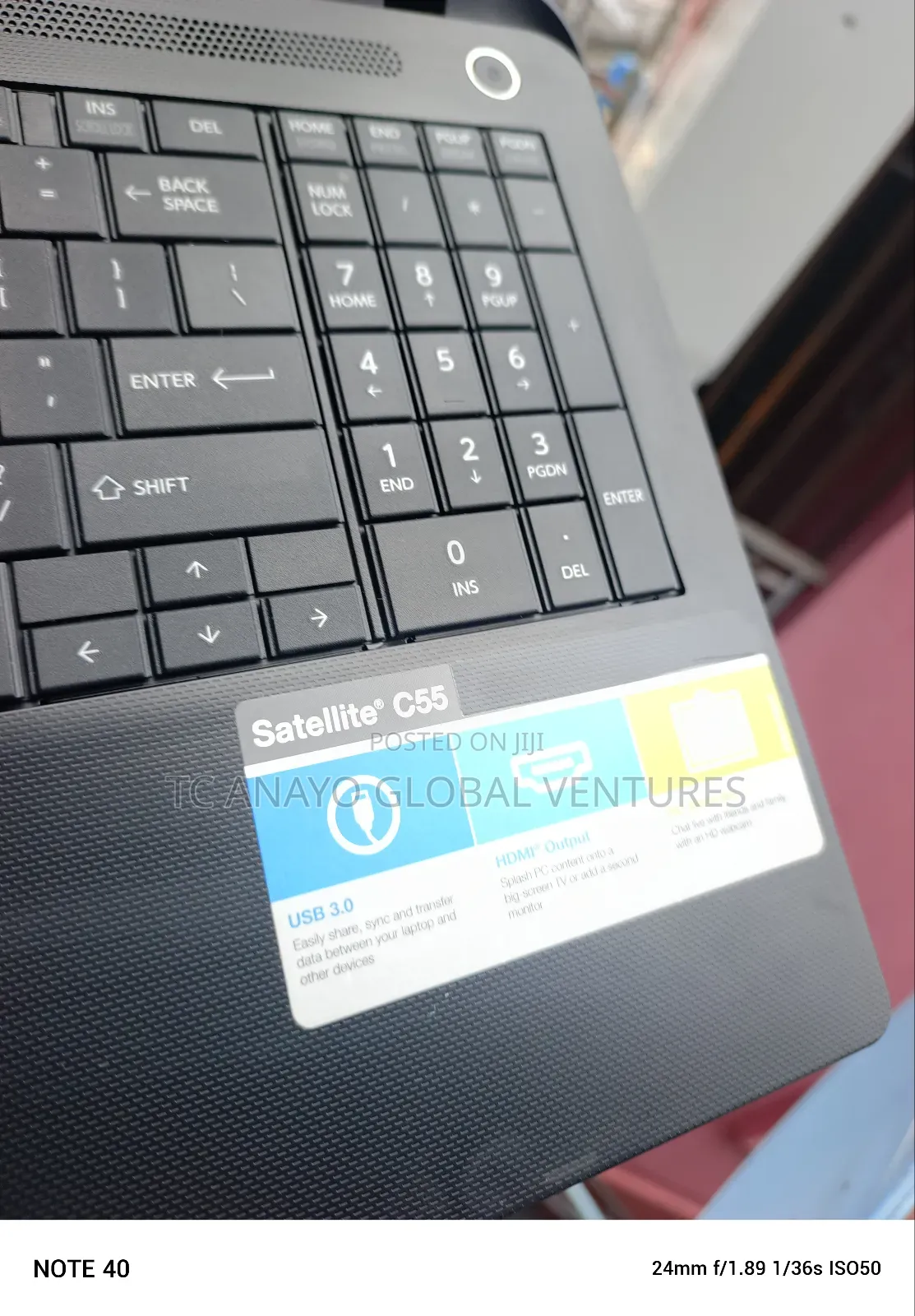 Laptop Toshiba Satellite C55 4GB Intel Celeron HDD 320GB
