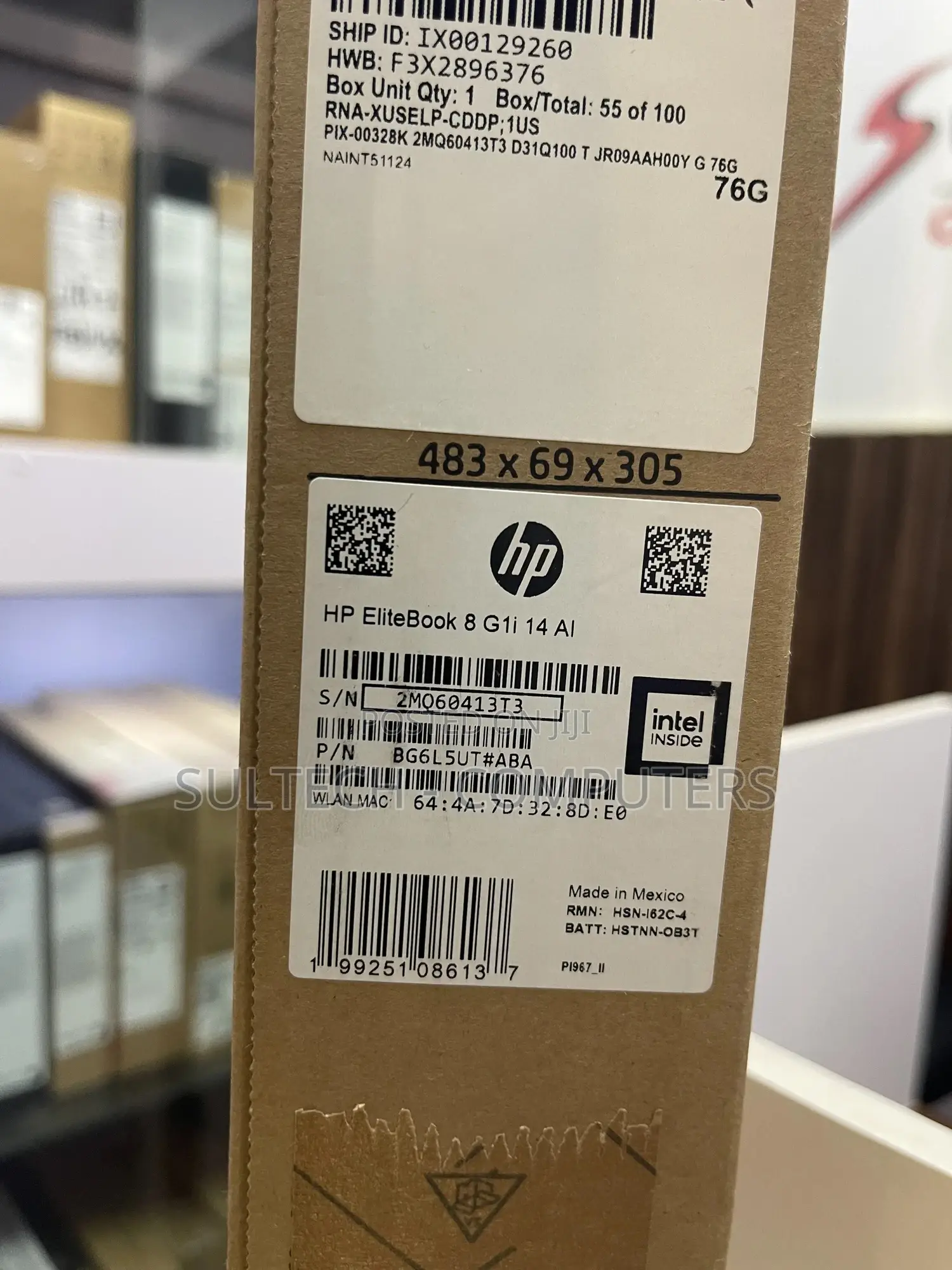 New Laptop HP Elitebook Ultra G1i 32GB Intel Core Ultra 7 SSD 1T