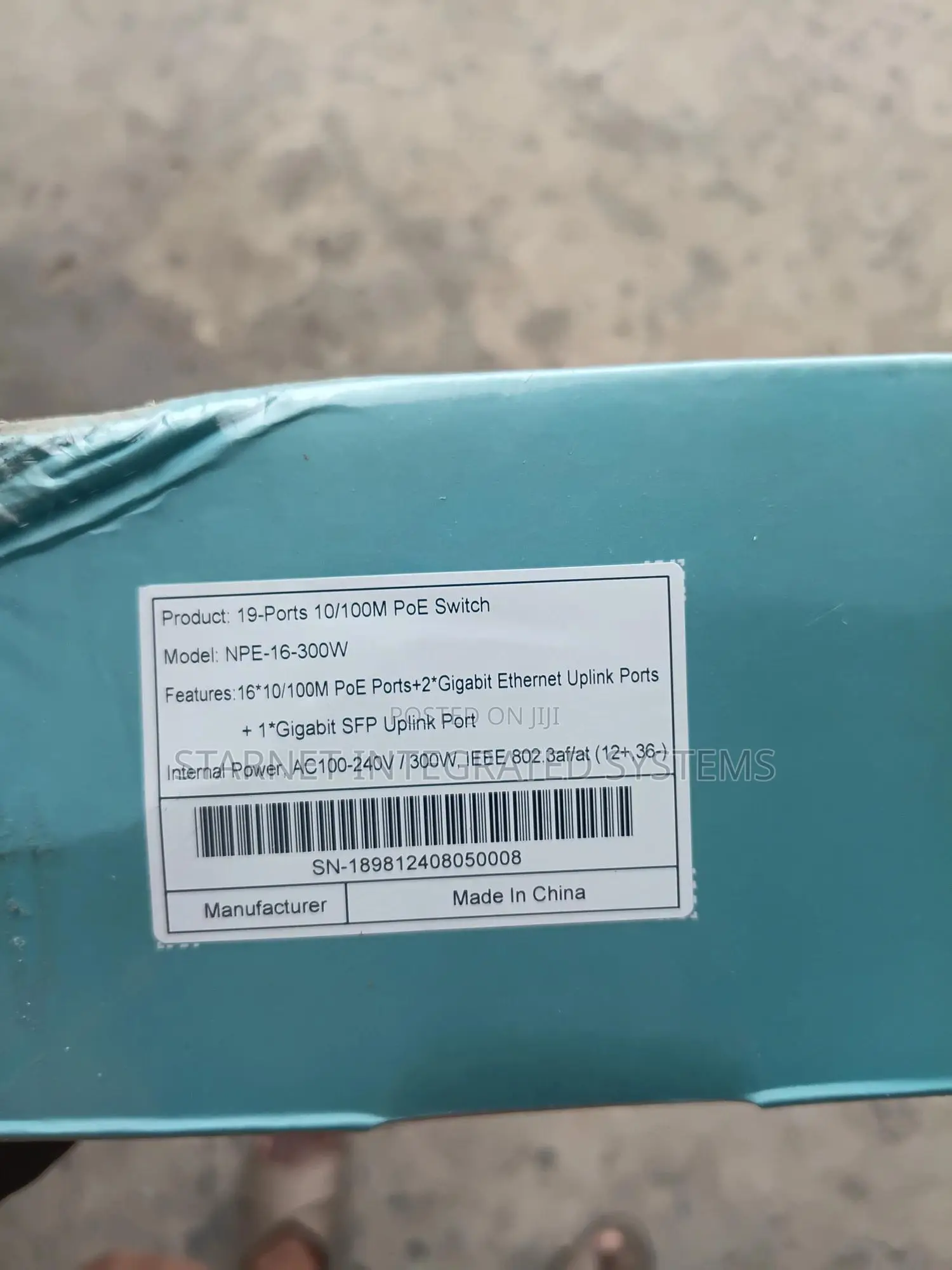 Netpro 16 Port 10/100 Poe Switch Plus 2 Ports Uplink Rj45 1port SFP