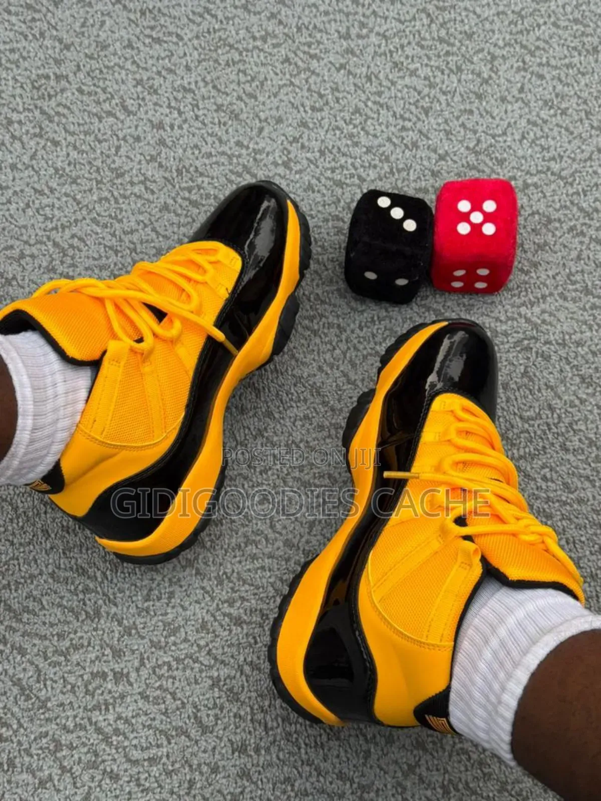 Air Jordan Sneakers Yellow-Black Size 40-45