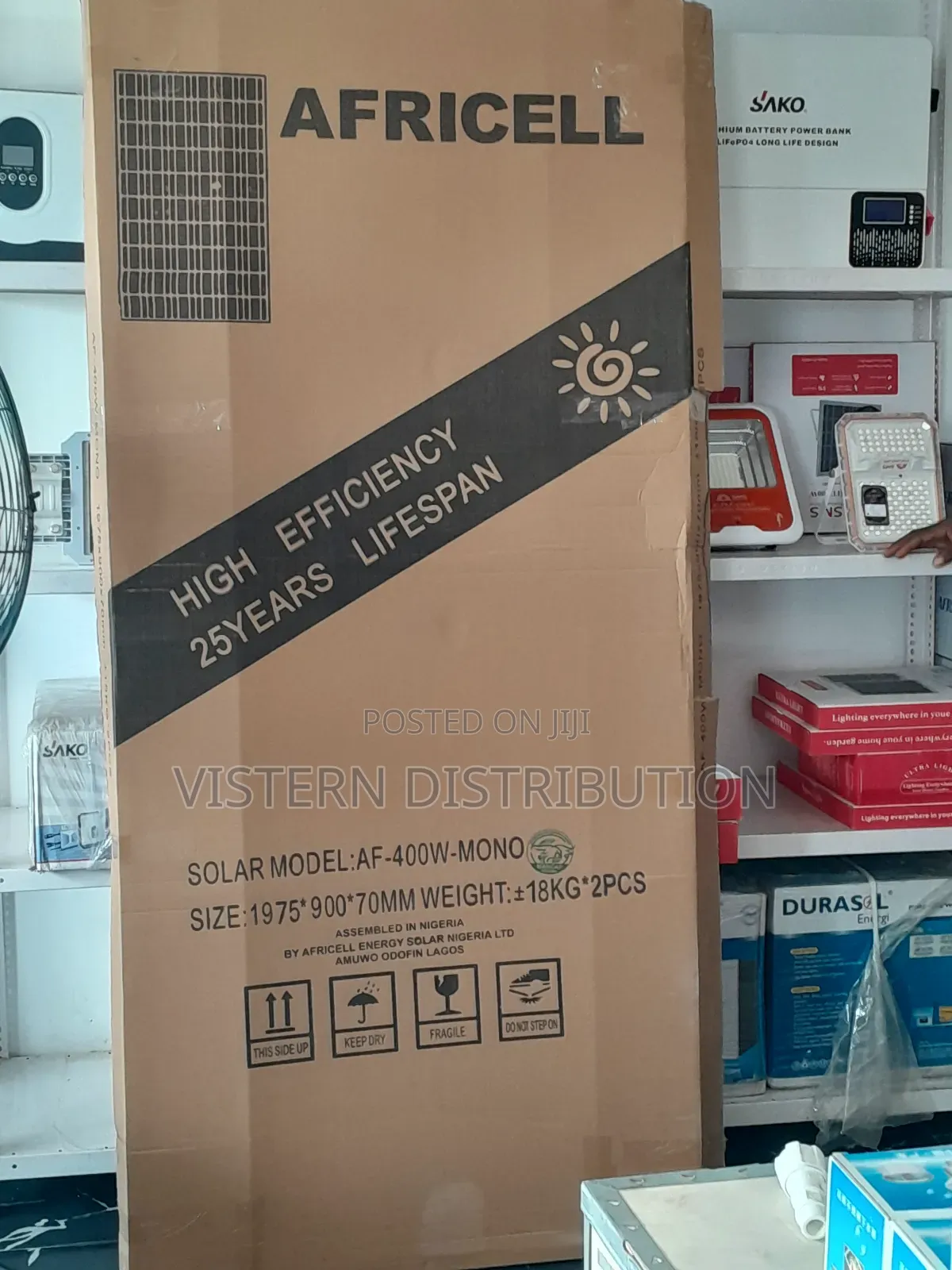 400watt Mono Africell Panel, Premium Performance