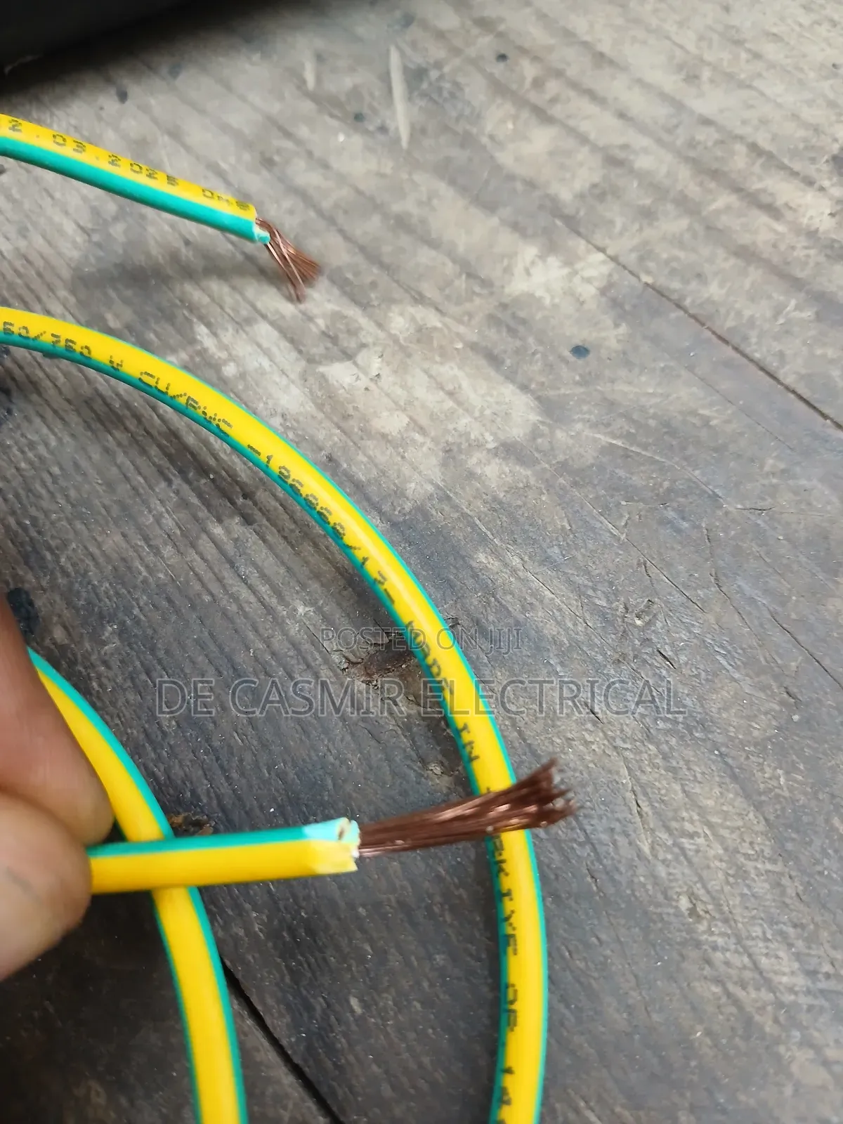 1x2.5mm2 Flexible Cable Grern/Yellow