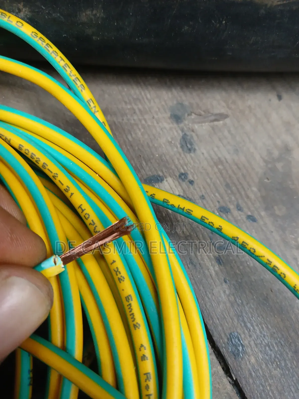 1x2.5mm2 Flexible Cable Grern/Yellow