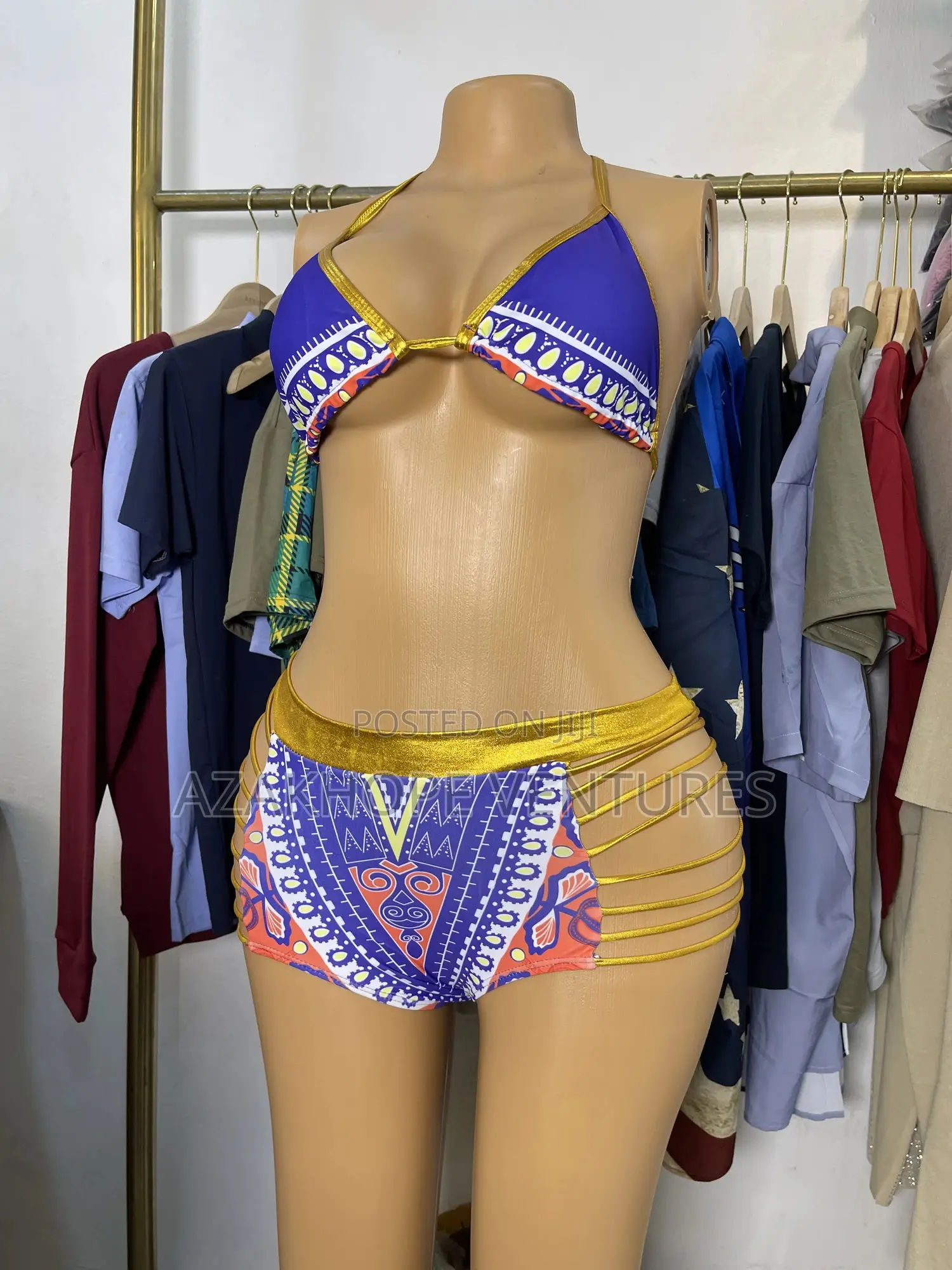 2 Piece Swim Suit African Style