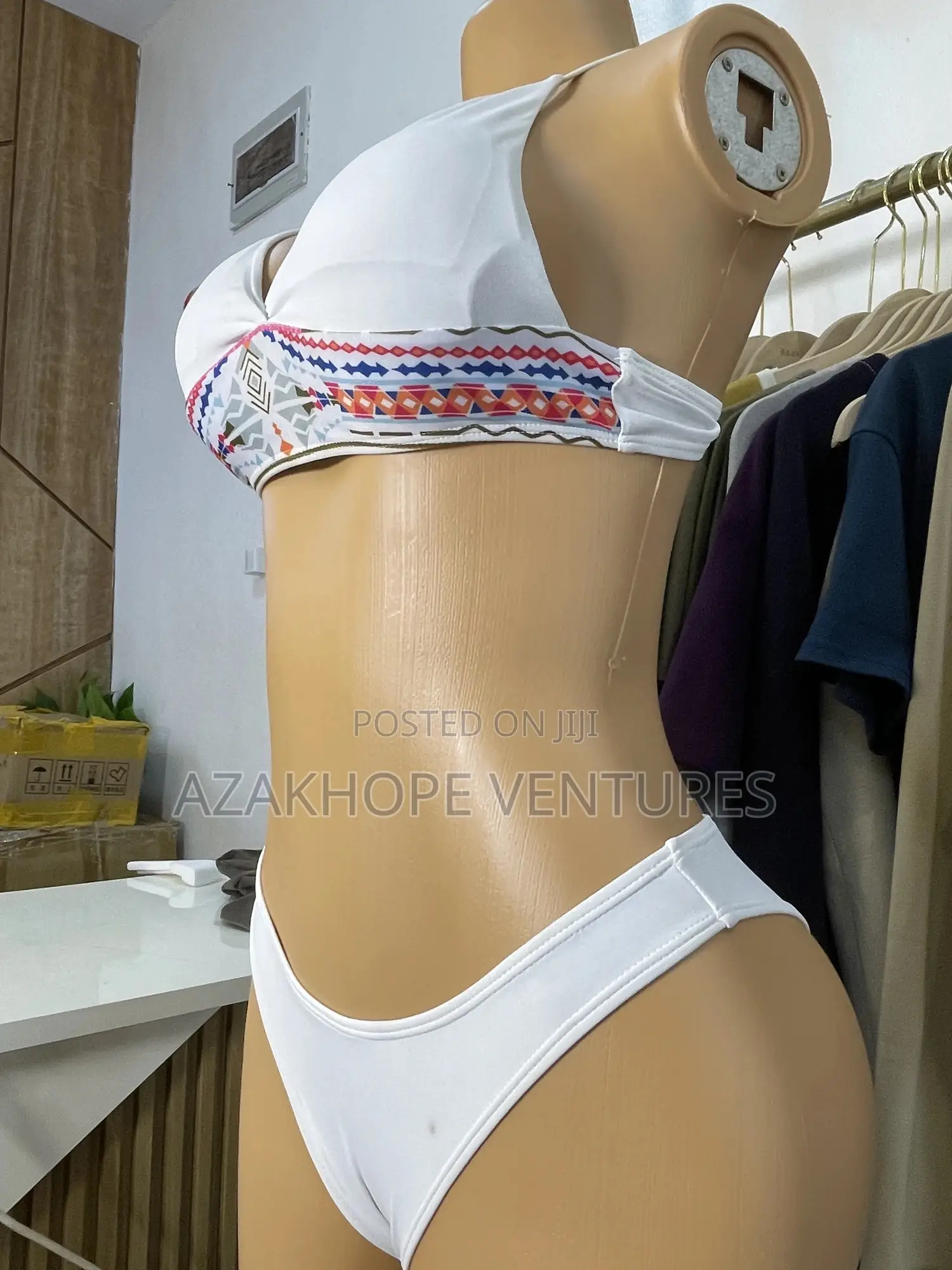 White Two-Piece Bikini Swimwear