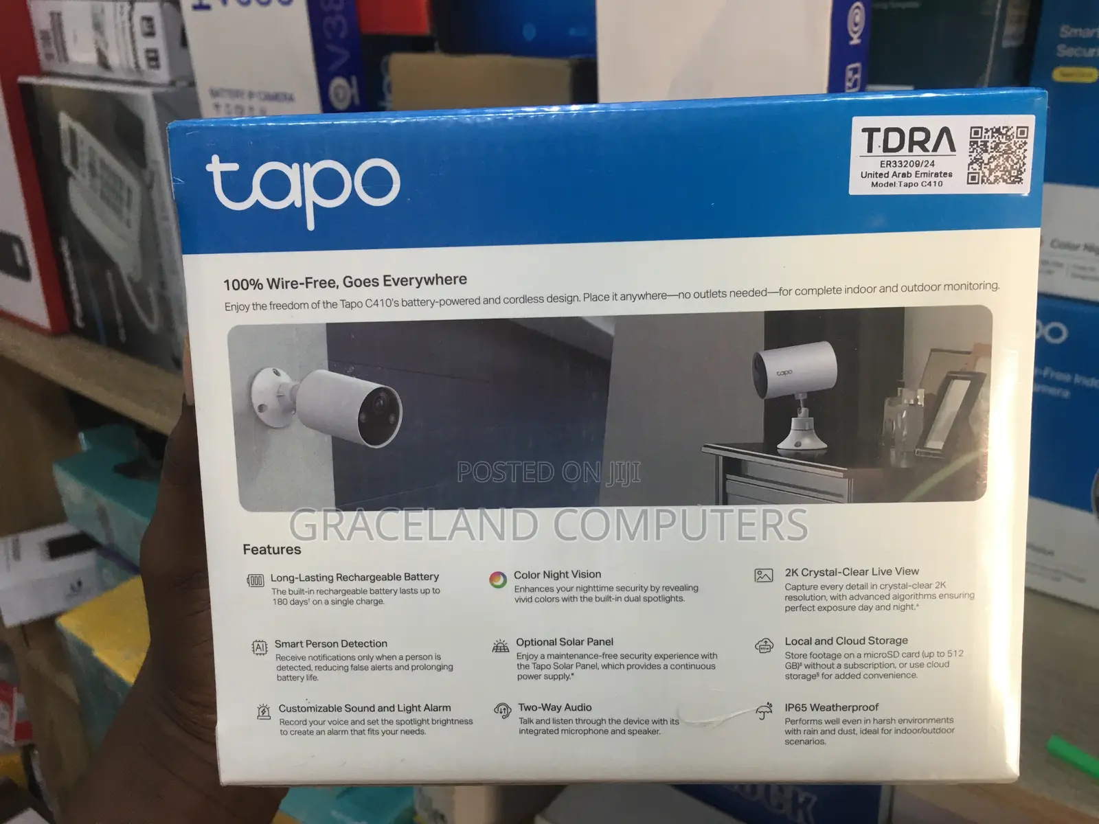 Tapo C410 Smart Wire-Free Indoor/Outdoor Security Camera