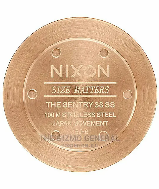 Nixon Sentry 38 SS Rose Gold Black Watch