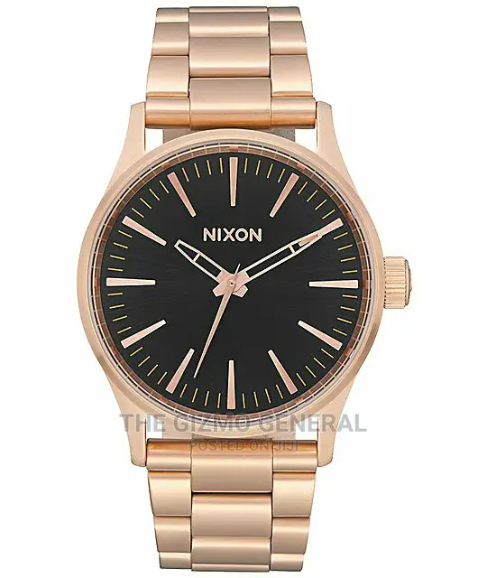 Nixon Sentry 38 SS Rose Gold Black Watch