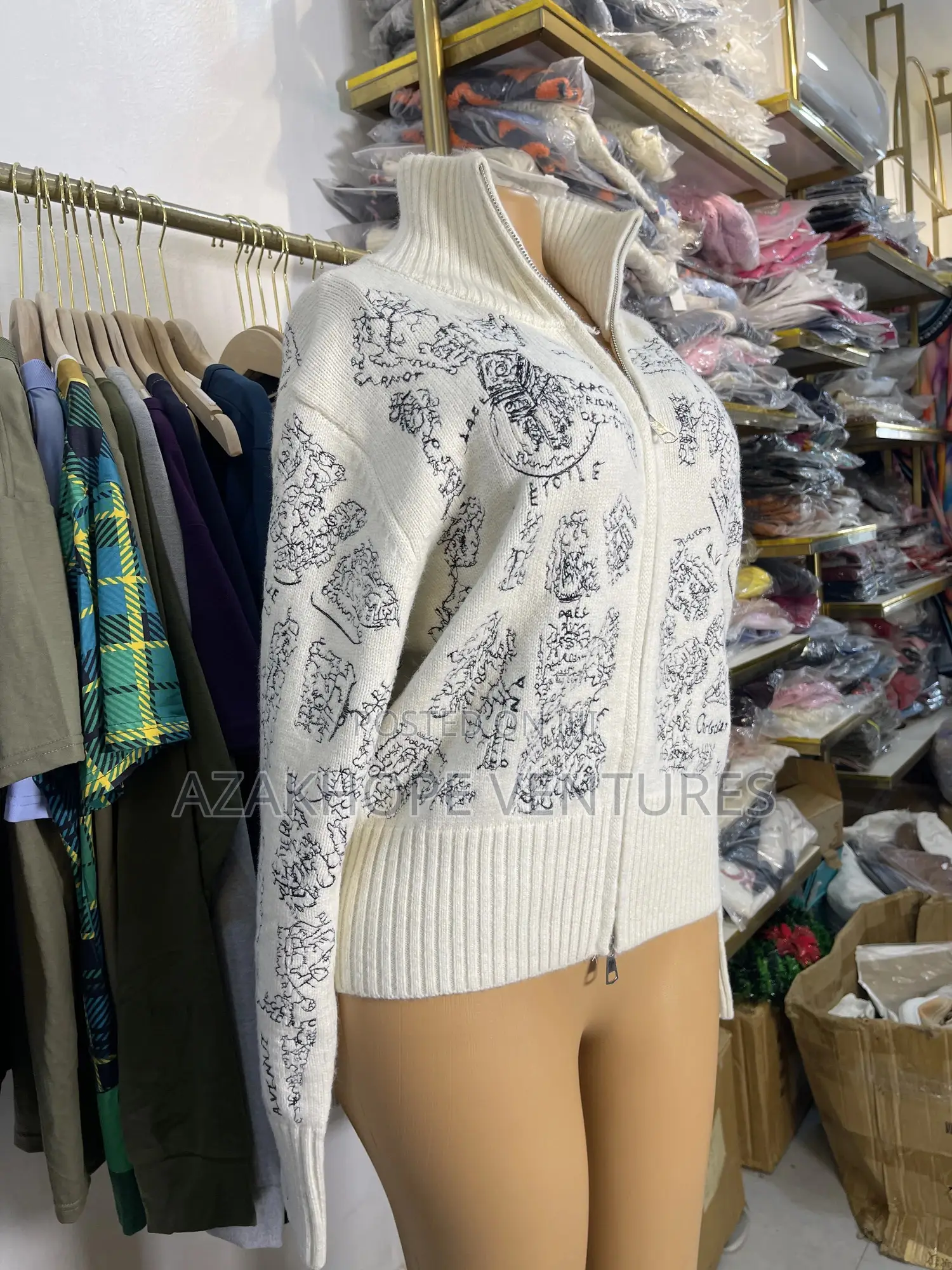 Dioralps Mock Neck Cardigan