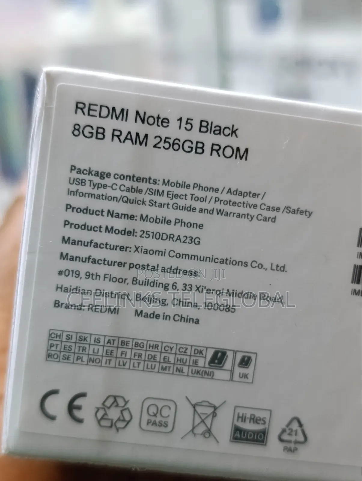 New Xiaomi Redmi Note 15 256 GB Blue