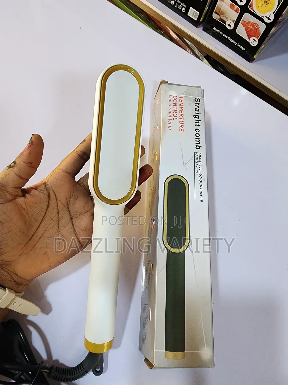 Electric Straight Comb for Straight and Curly Hair