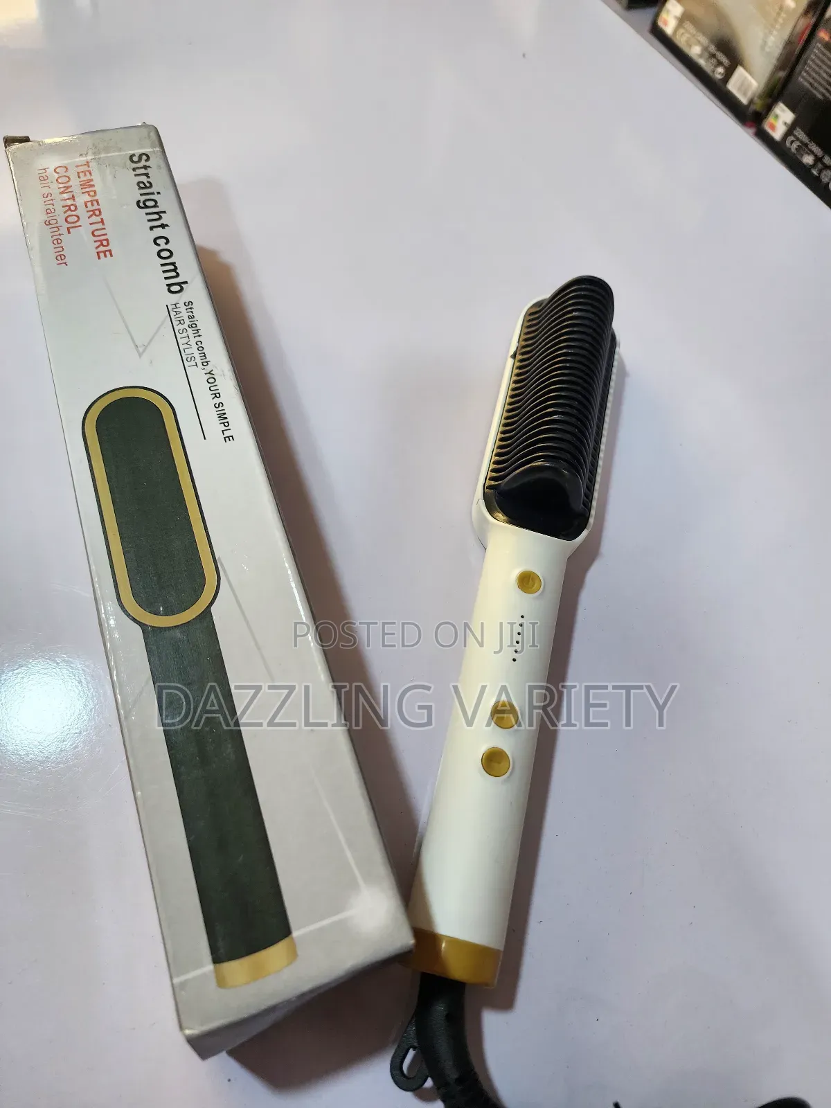 Electric Straight Comb for Straight and Curly Hair