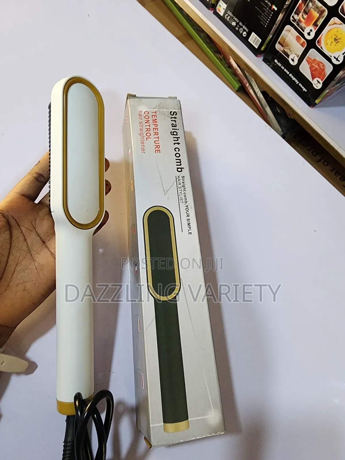 Electric Straight Comb for Straight and Curly Hair