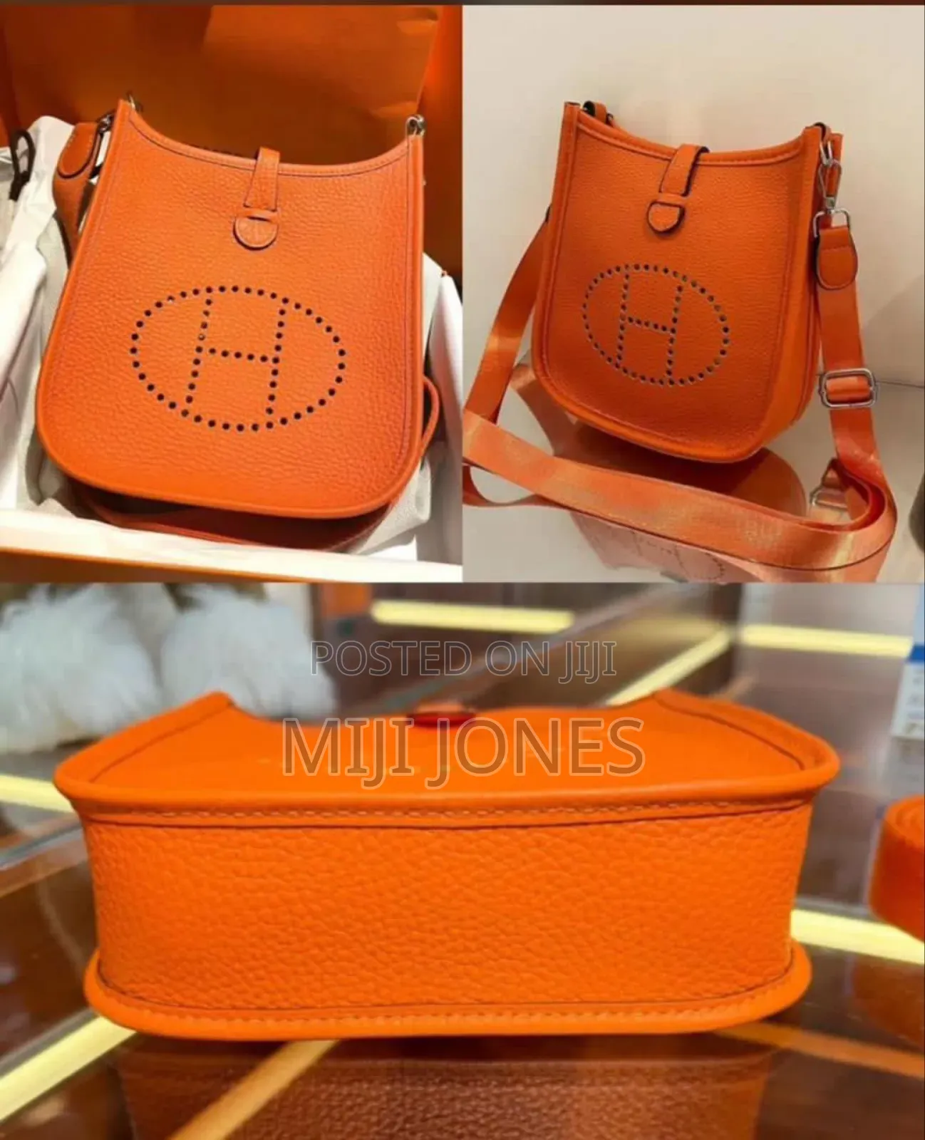 "Black Taurillon Clémence Hermès Evelyne 16 Mini Tpm"