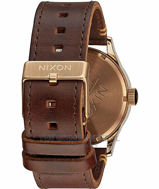 Nixon Sentry Leather Analog Watch