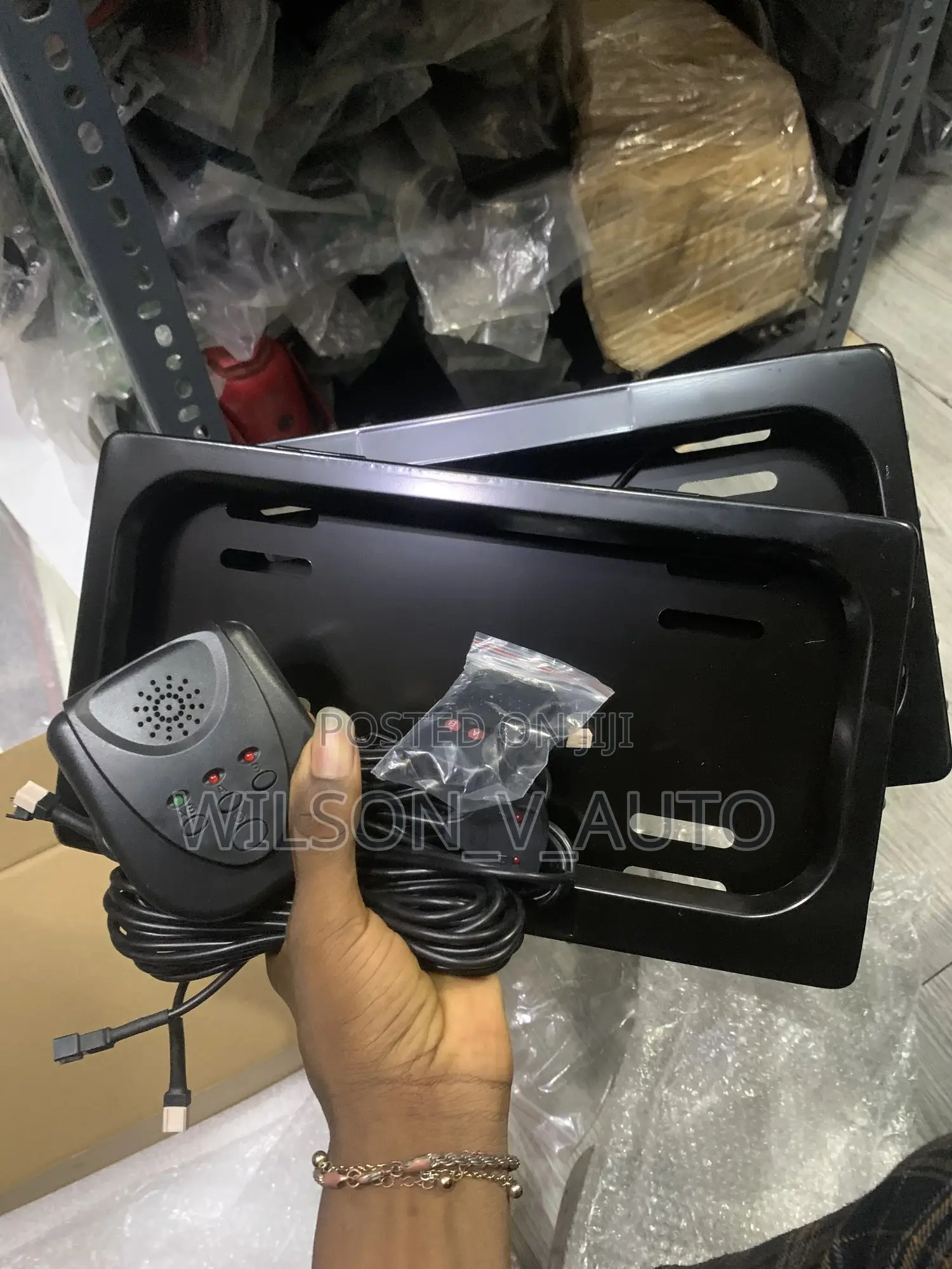 Motorized Retractable License Plate Frame Kit