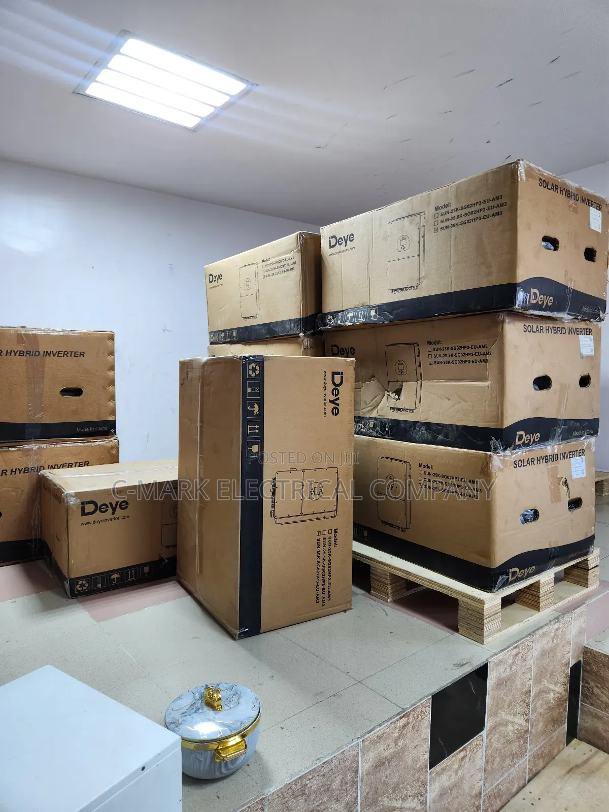 Deye Solar Inverter Hv Battery Supported 3 Phase 6kw-80kw Inverter Hyb