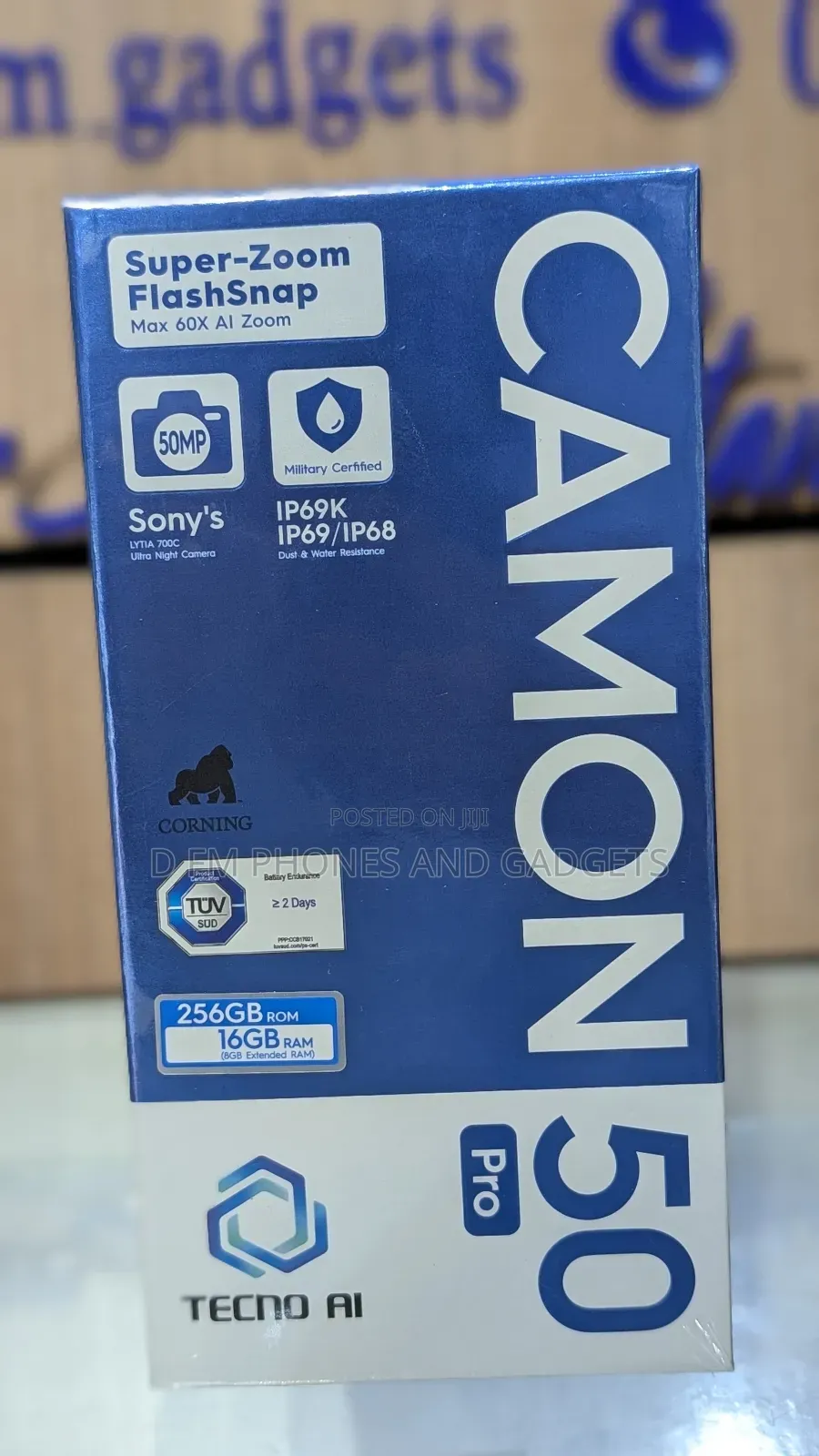 New Tecno Camon 50 Pro 256 GB Black