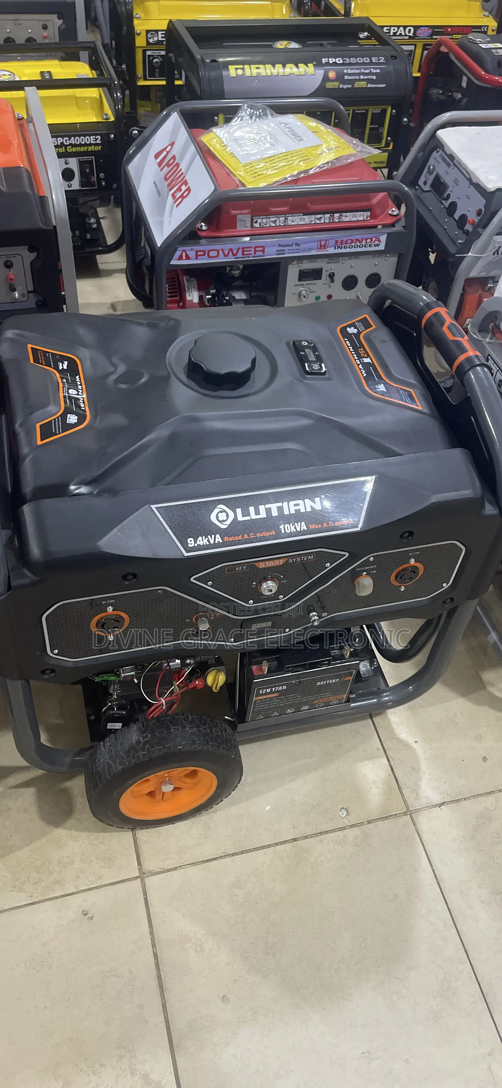 10.5kva Brand New Lutian Petrol Generator