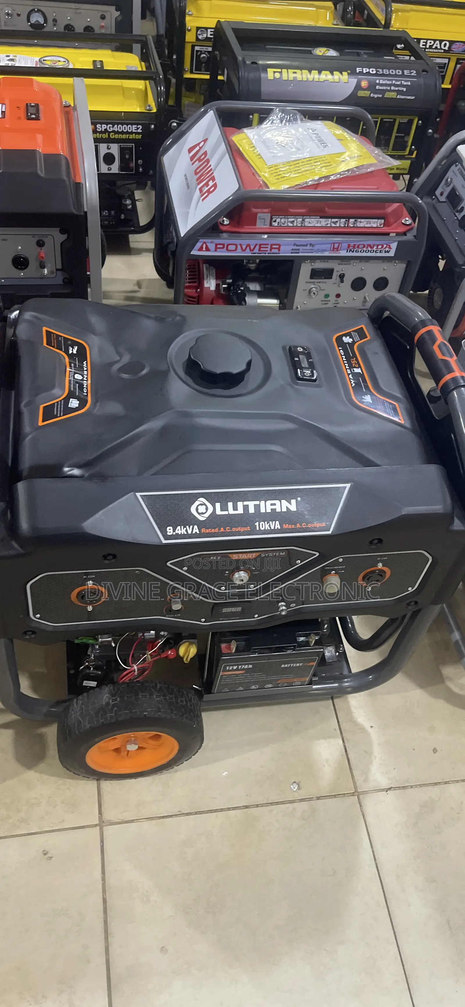 10.5kva Brand New Lutian Petrol Generator