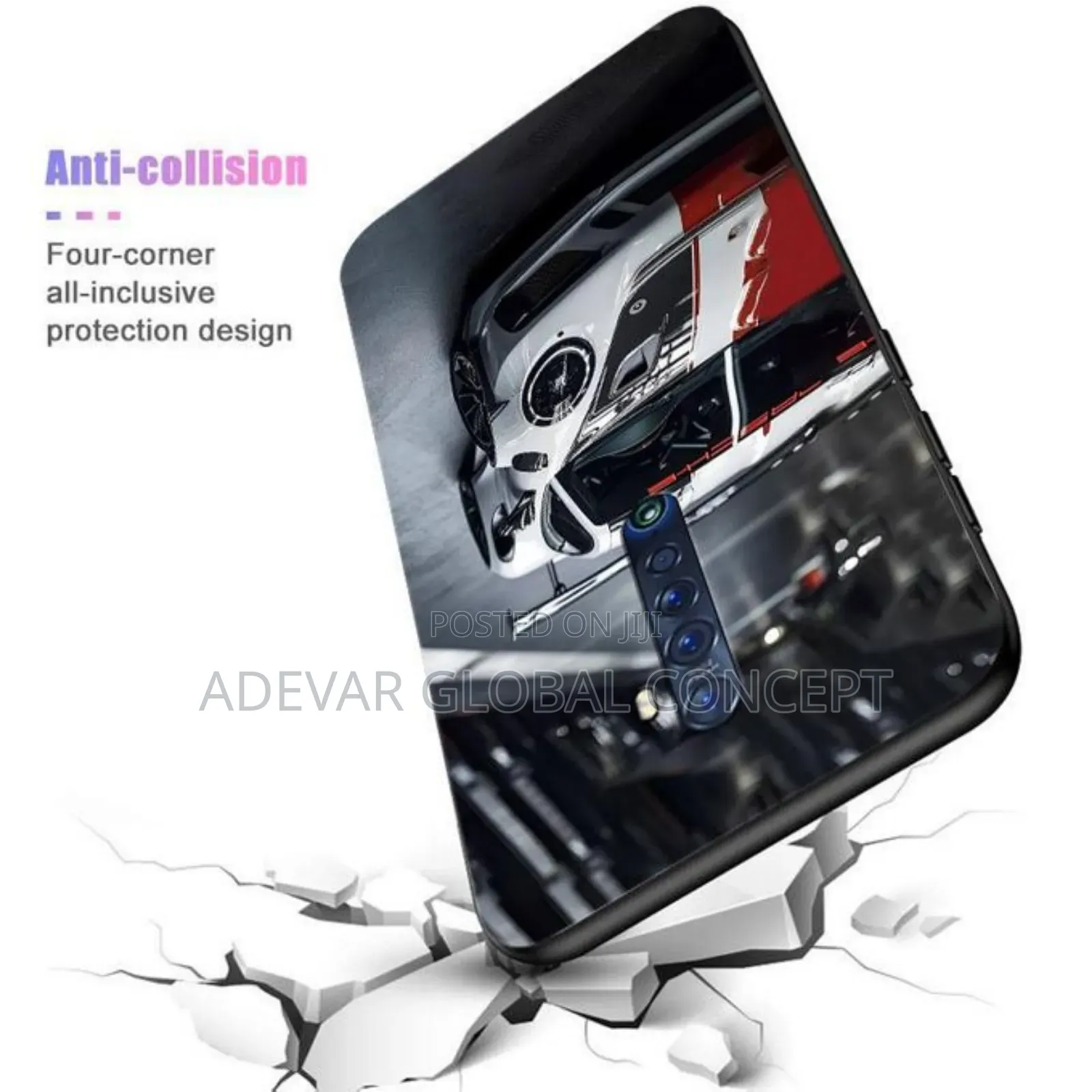 Oppo Reno2z Racing Tempred Glass Terang Bekas Cover Pouch
