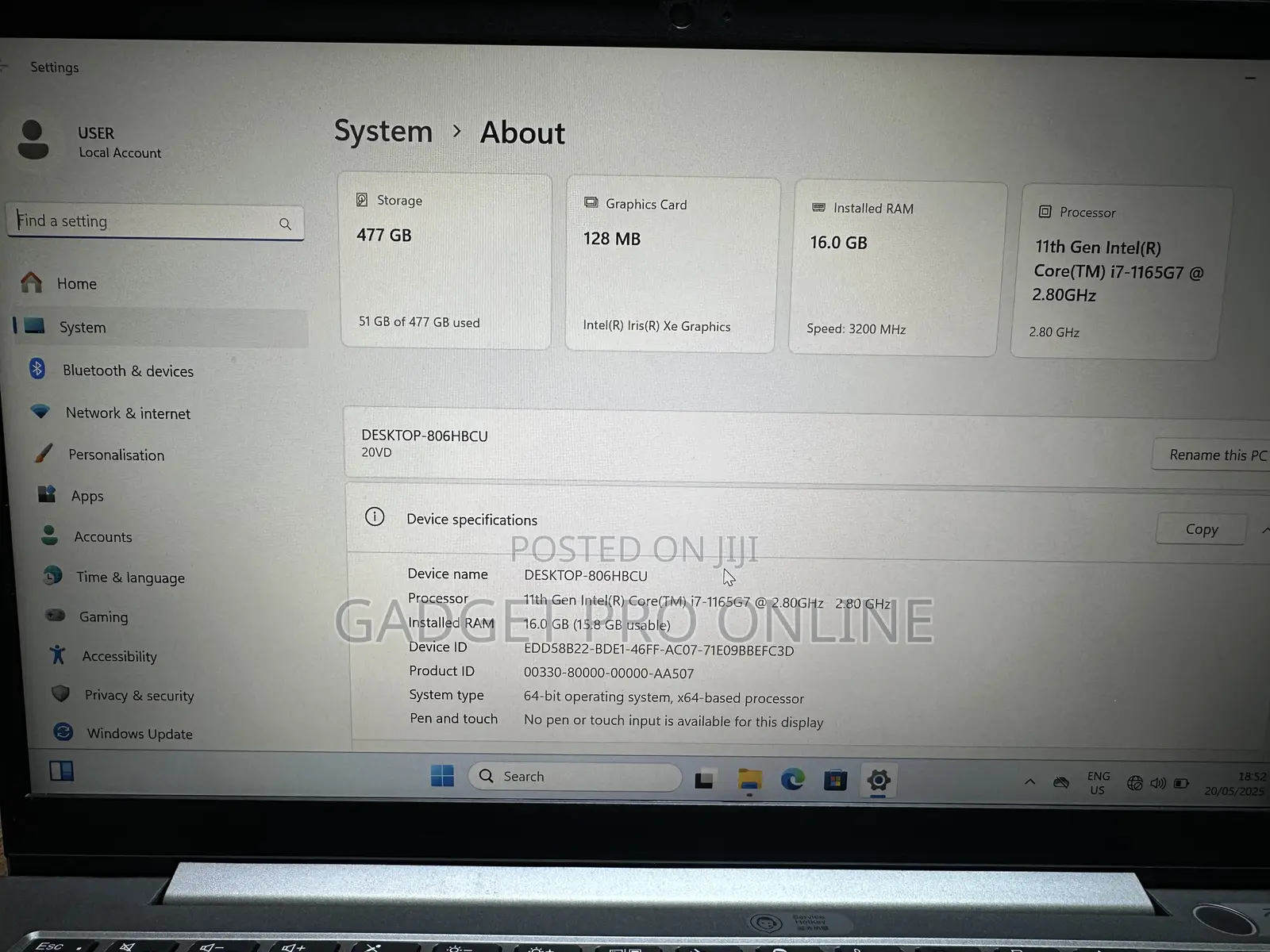 Laptop Lenovo Thinkbook 14 16GB Intel Core i7 SSD 512GB