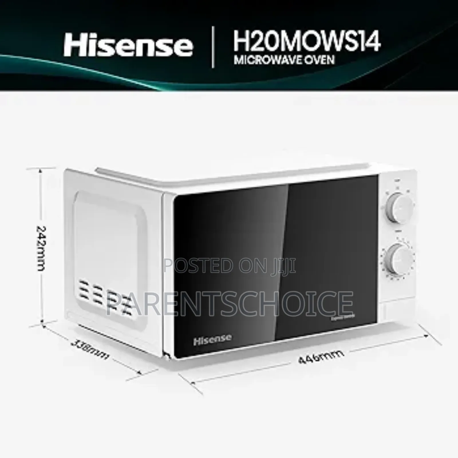 Hisense 20l Microwave Oven - White- Output Power 700w Turntable