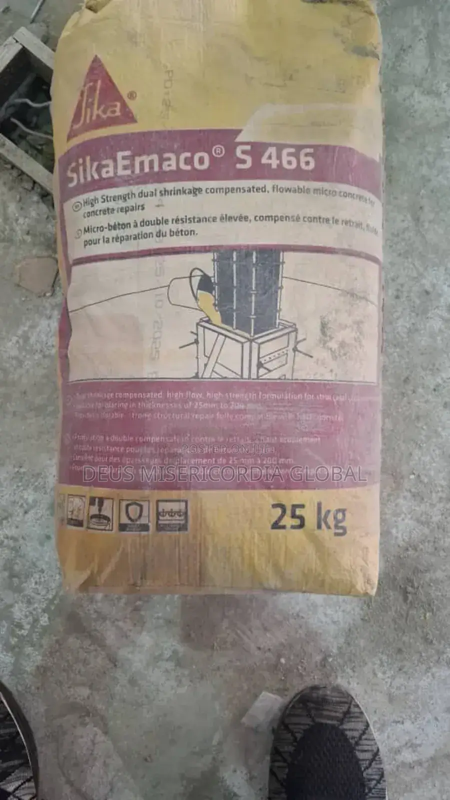 Sika Emaco S466. ( Pumpable Free Flowing, Micro-Concrete for Grouting