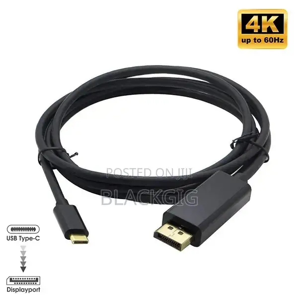 Dp to Typc Cable Displayport Typec Cord Laptop Camera Hd Display