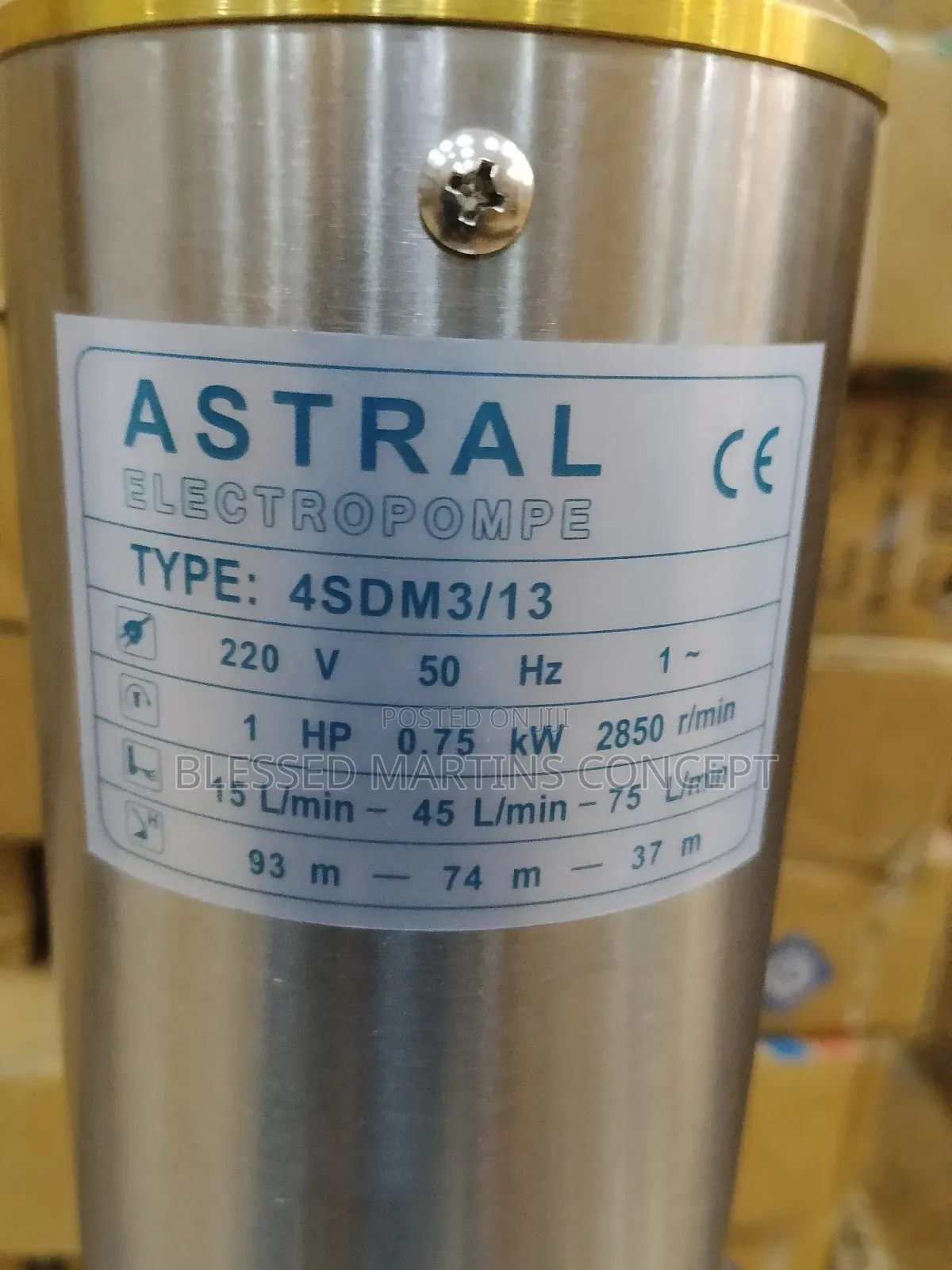1hp Astral Pumping Machine Submersible
