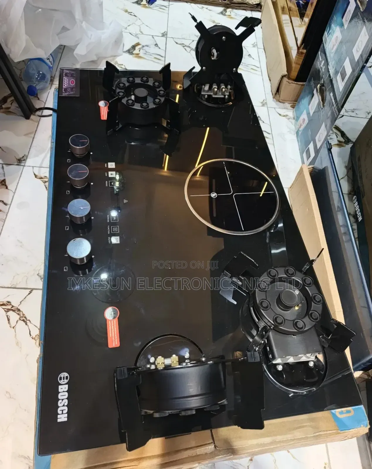 Original Bosch 90cm Inbuilt Flips Up 4+1 Gas Electric Cooker Hob Etc